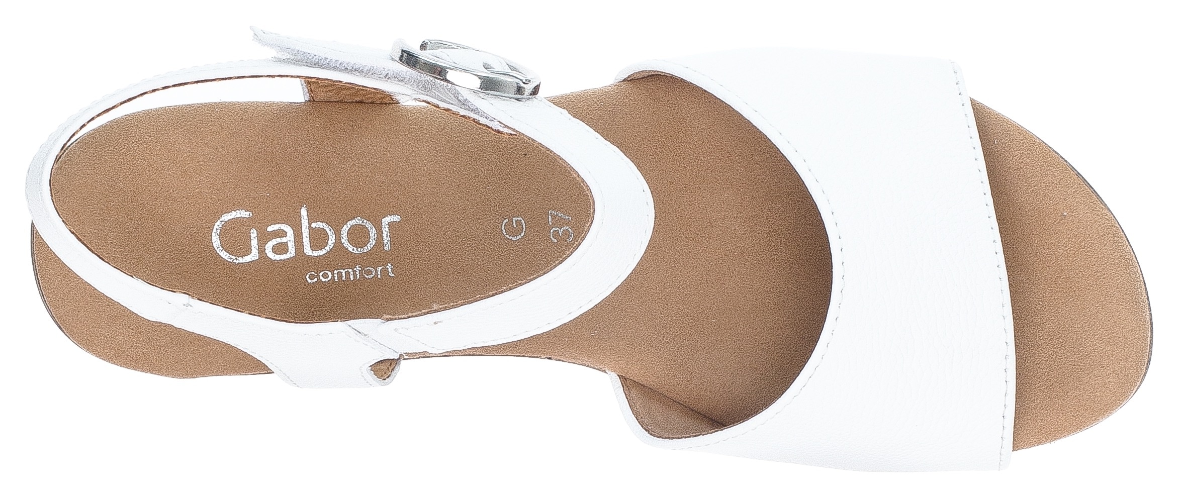 Gabor Sandalette »KRETA«  , Blockabsatz, Sommerschuh, Sandale mit Zierschnalle, Weite G (weit)