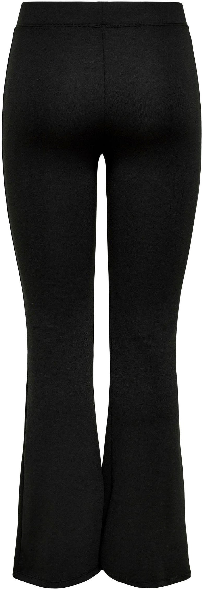 ONLY Jerseyhose »ONLFEVER – Jerseyhose mit Stretch und ausgestelltem Bein«  skinny fit, casual, Jersey, Polyester, ohne Ausschnitt