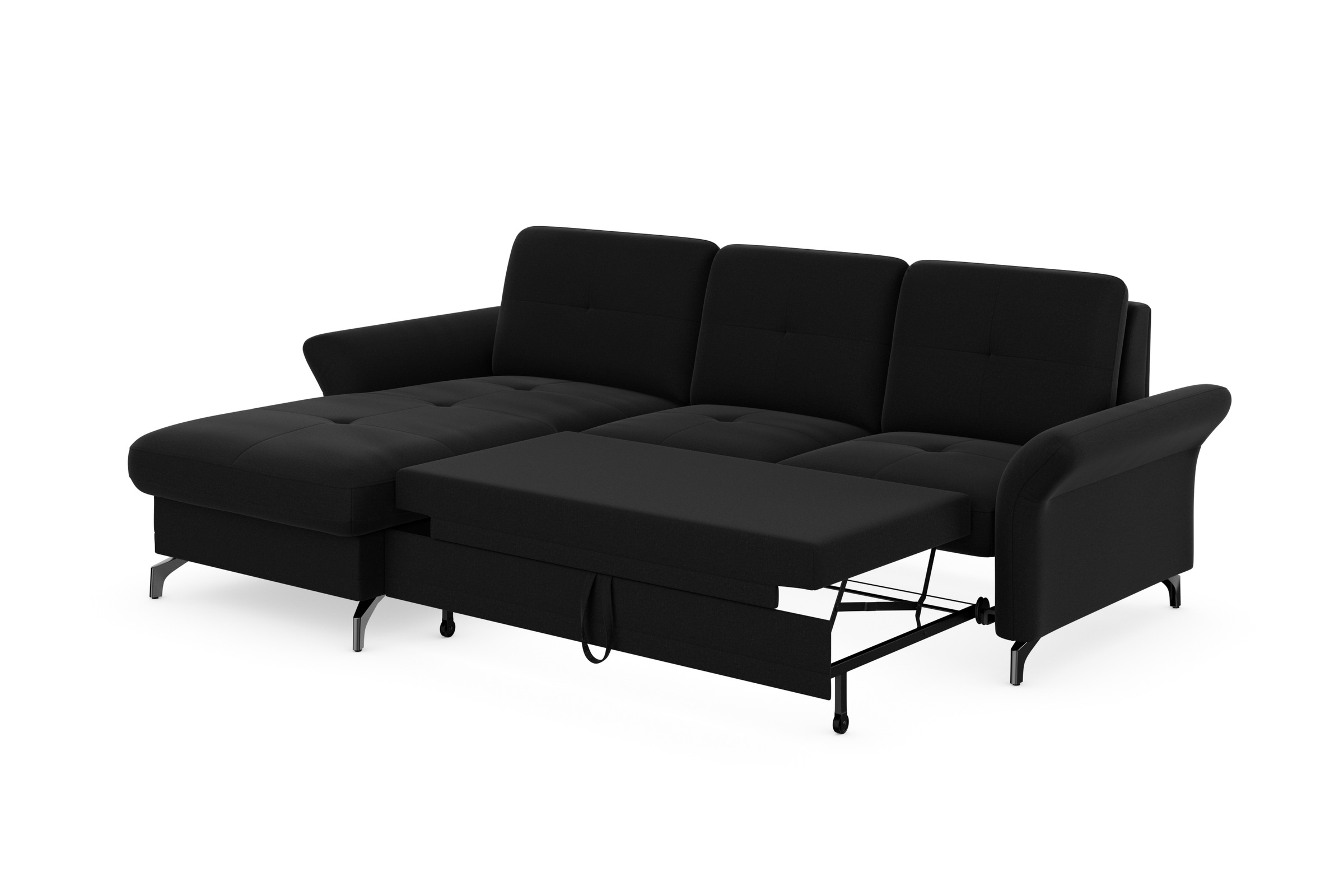 Places of Style Ecksofa »Calando L-Form«, wahlweise mit Bettfunktion, Bettkasten und Armteilfunktion