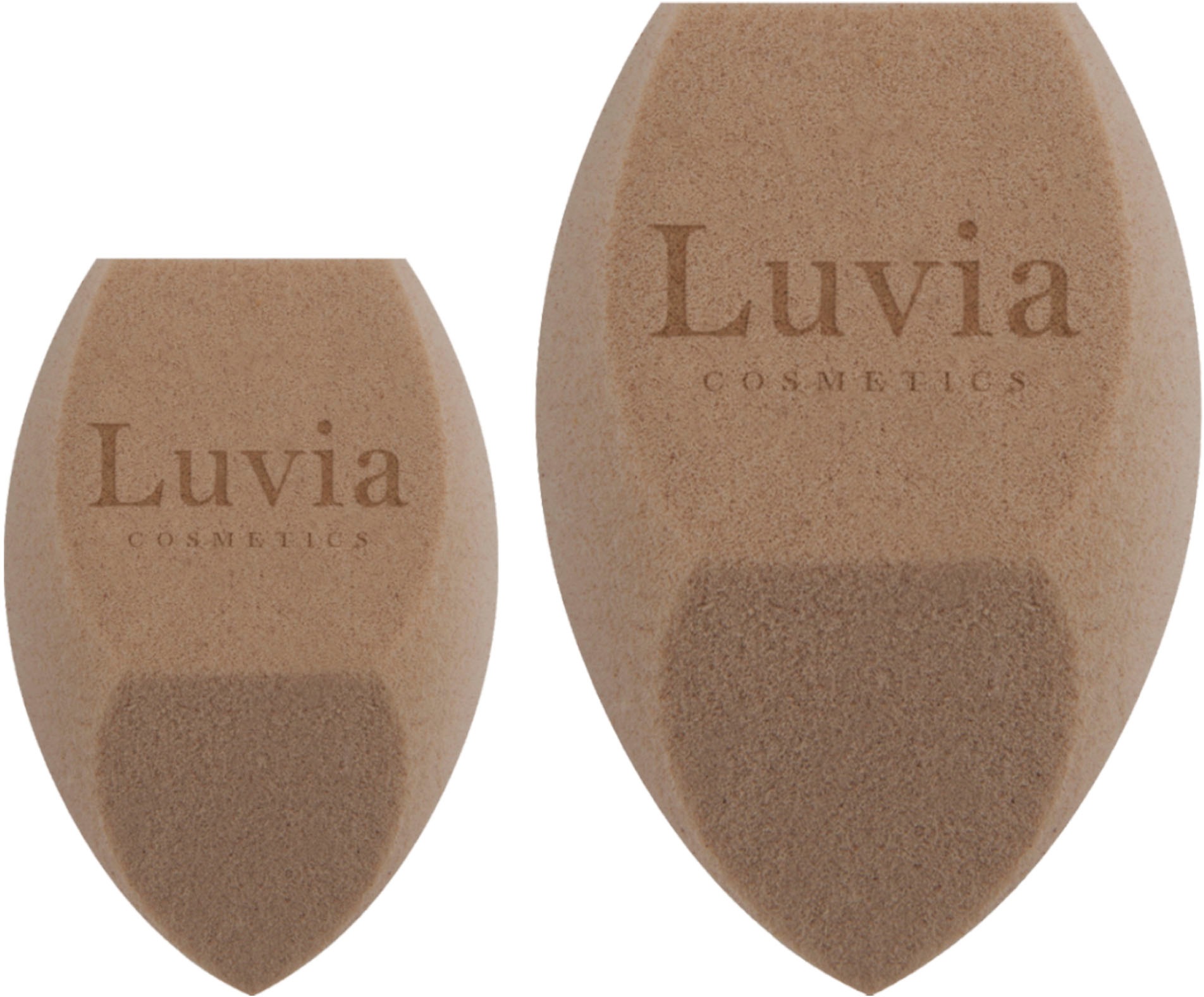 Luvia Cosmetics Make-up Schwamm »Diamond Sponge Elegance«, (Set, 2 tlg.), feinporige Oberfläche für natürliches Hautbild
