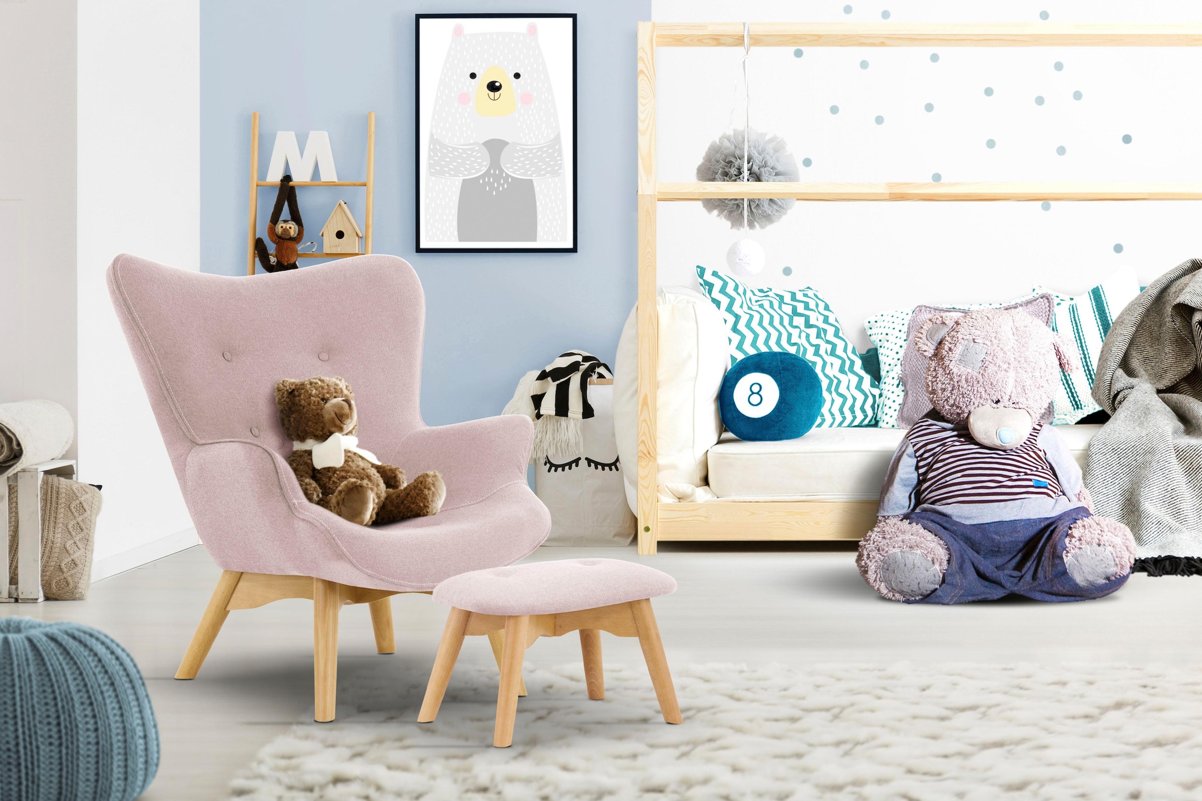 Home affaire Sessel »Duca Mini« in kleiner Ausführung für Kinder günstig online kaufen