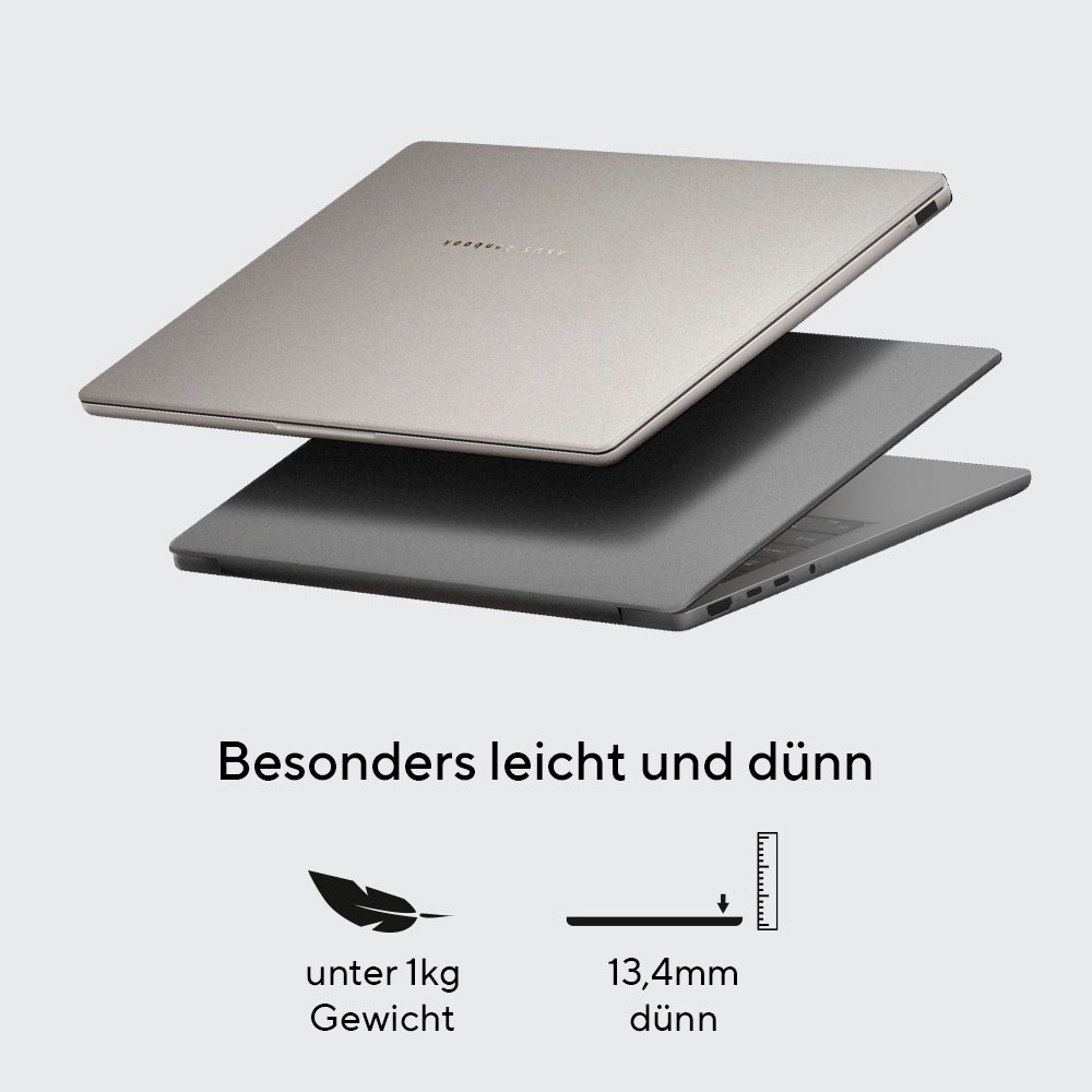 Asus Notebook »Zenbook A14 UX3407QA-QD290W«, 35,6 cm, / 14 Zoll, Qualcomm, X, Adreno, 512 GB SSD