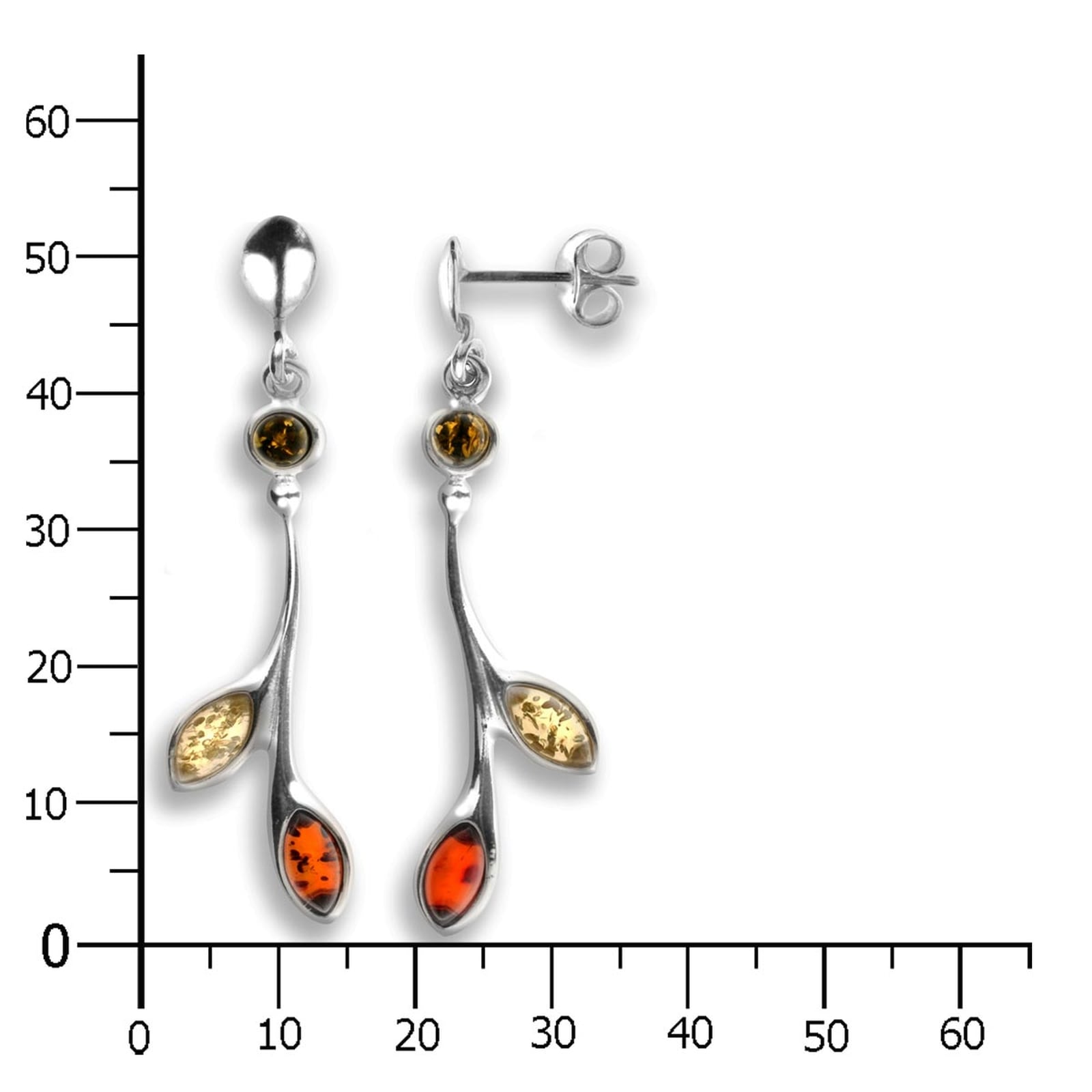 OSTSEE-SCHMUCK Paar Ohrstecker »Ostsee-Schmuck Ohrhänger Wenke Ohrhänger Wenke«, (2 tlg.)