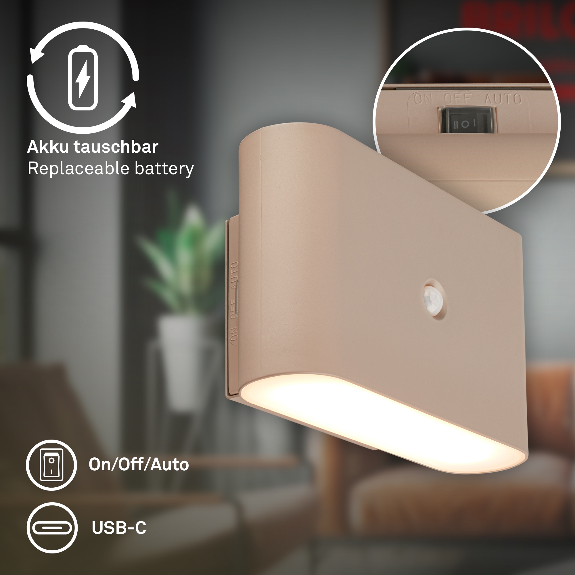 Briloner Leuchten LED Wandleuchte »CHET 3878011«