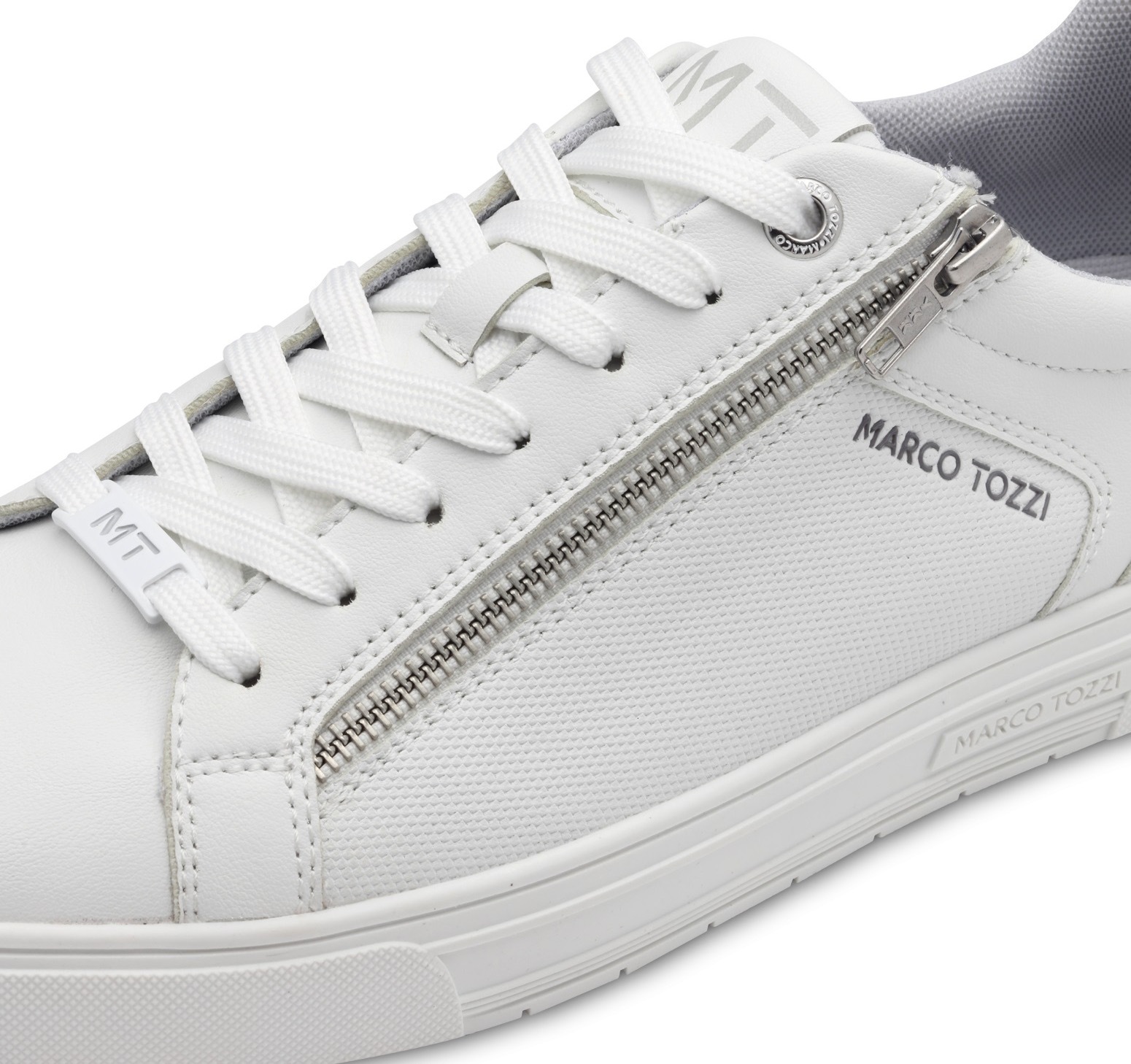 MARCO TOZZI Sneaker  , Freizeitschuh, Halbschuh, Schnürschuh mit seitlicher Logoprägung