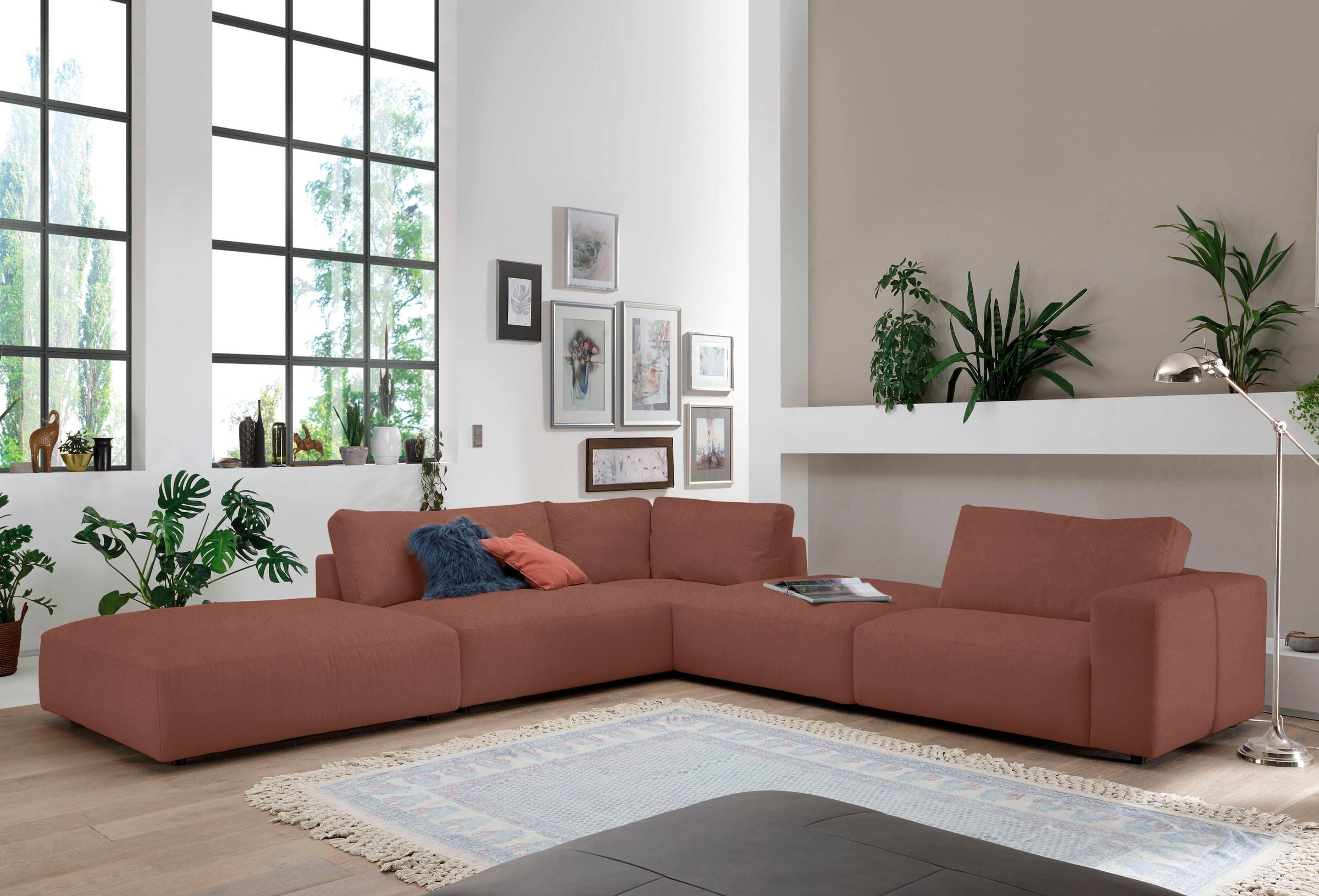 Musterring Ecksofa »LUCIA L-Form«, in vielen Qualitäten und 4 verschieden Nähten