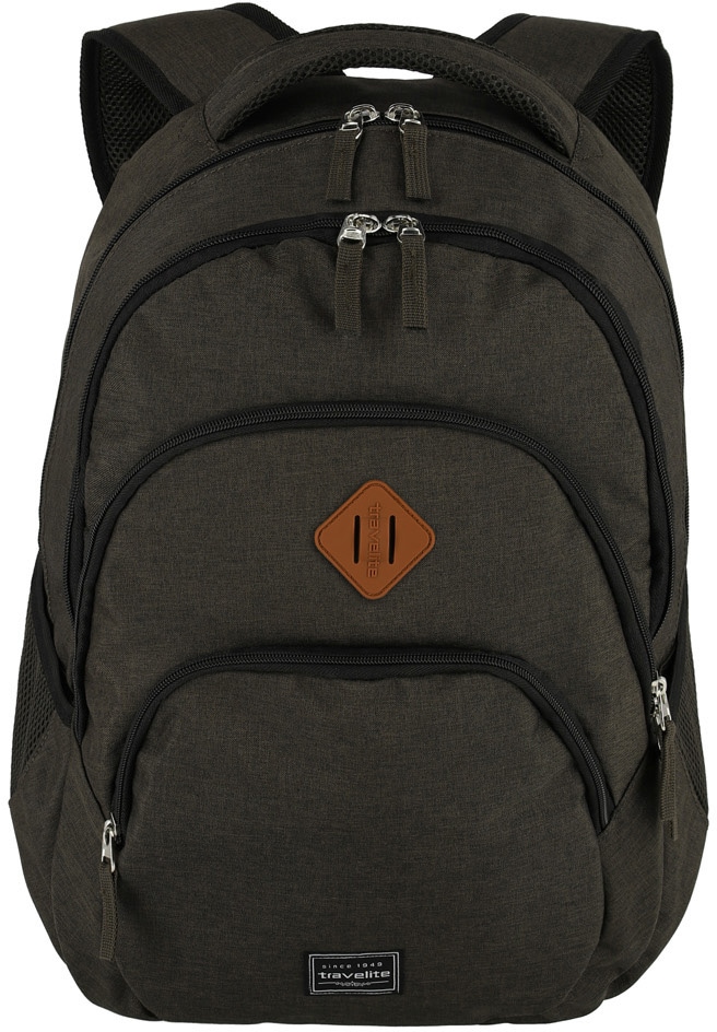 Laptoprucksack »BASICS Melange, braun«, Arbeitsrucksack Schulrucksack Freizeitrucksack...