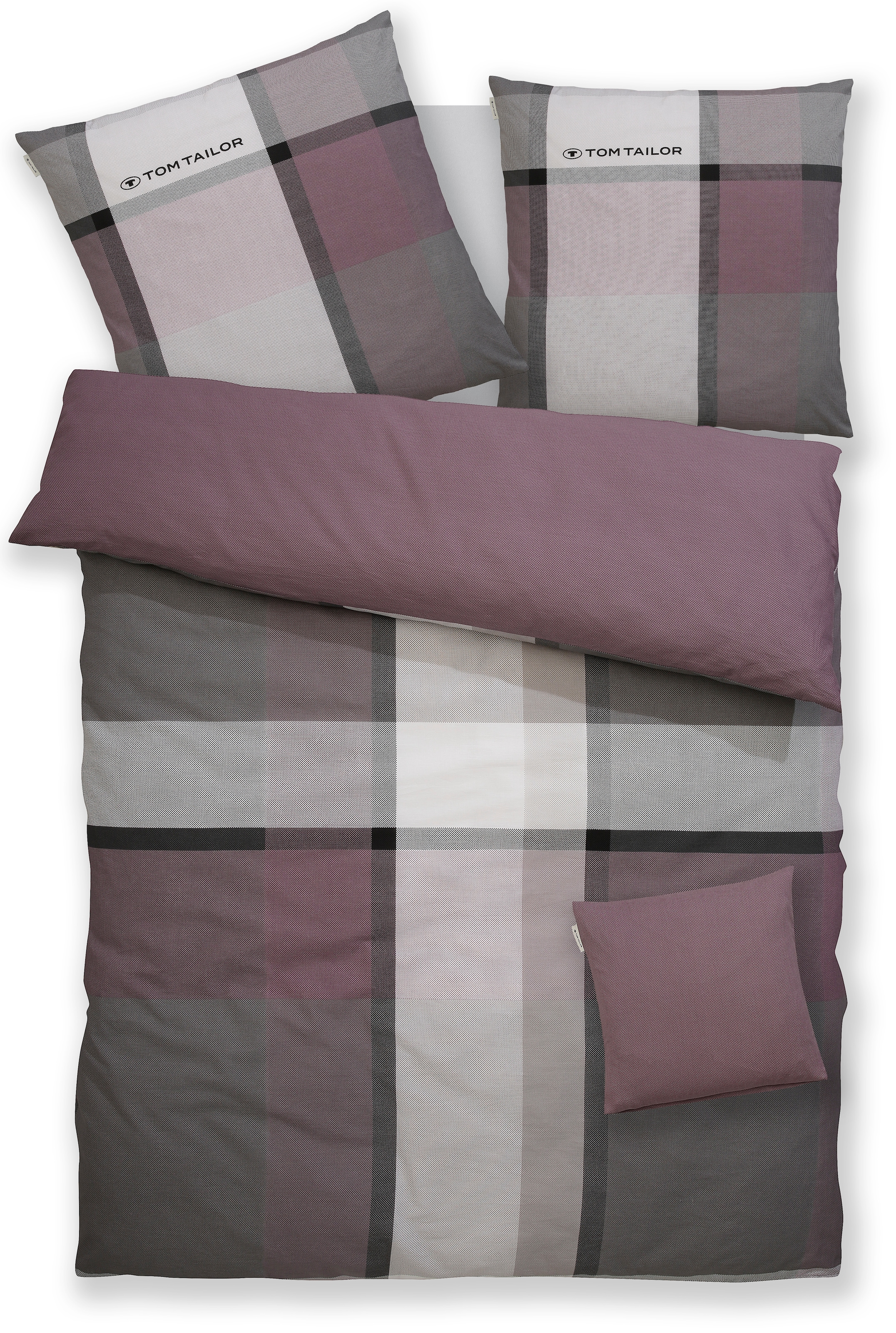 TOM TAILOR HOME Bettwäsche »Lenny in Gr. 135x200 oder 155x220 cm«, mit GRATIS-Zugabe: Kissenhülle