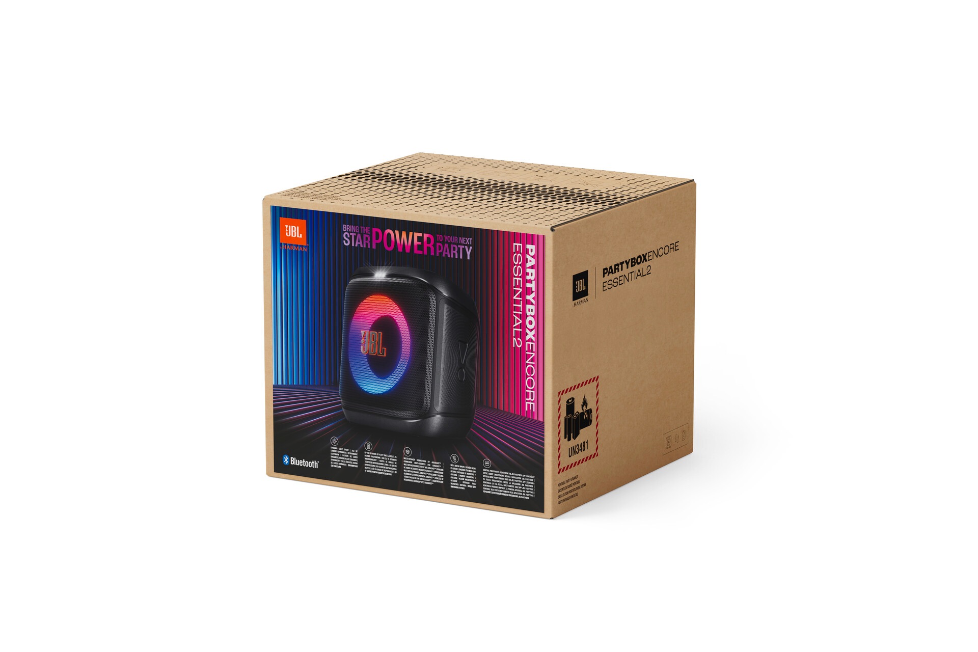 JBL Lautsprecher »PartyBox Encore Essential 2«, JBL Pro Sound, IPX4 spritzwassgeschützt, dynamische Lichteffekte