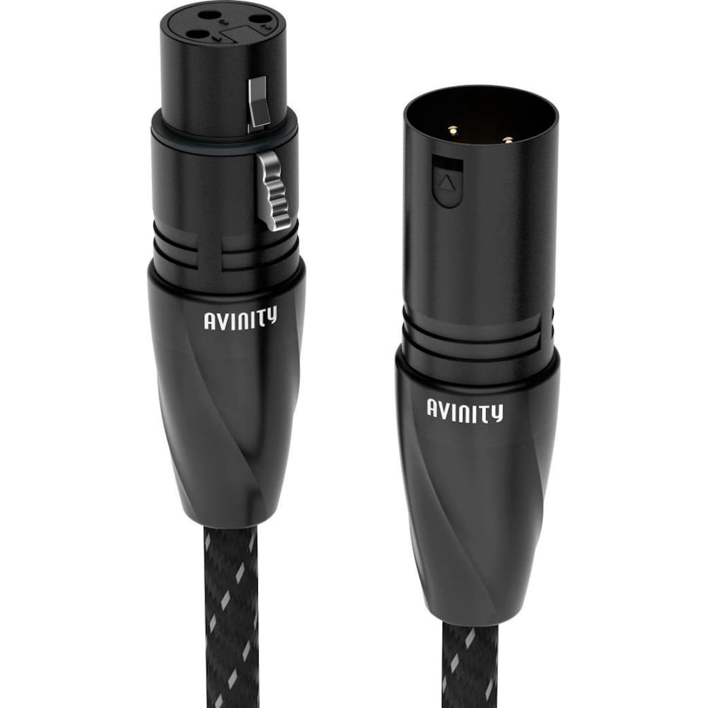 AVINITY Audio-Kabel »XLR-Kabel, Gewebe, vergoldet, 1,5 m XLR-Stecker - XLR-Kupplung«, XLR, XLR, 150 cm