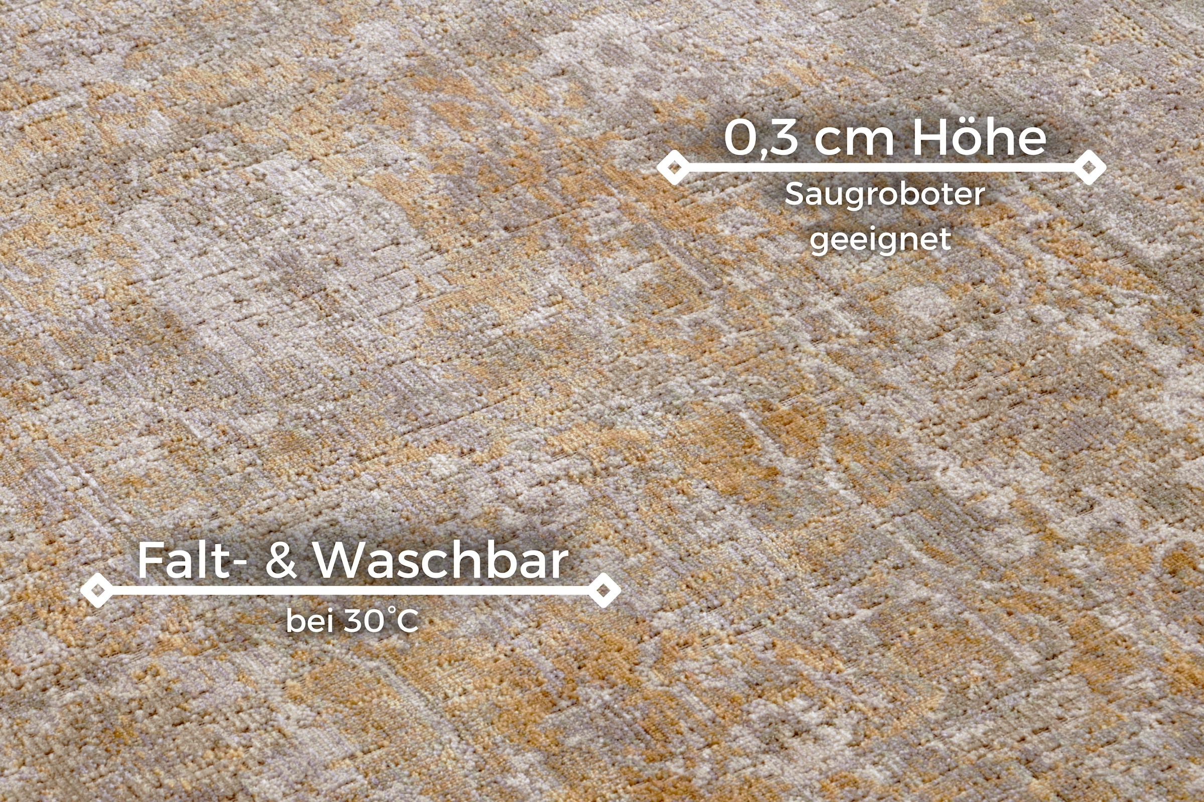 HANSE Home Teppich »Luxor«, rechteckig, 3 mm Höhe, In-& Outdoor, Läufer, wetterfest, Balkon, Wohnzimmer, Orient
