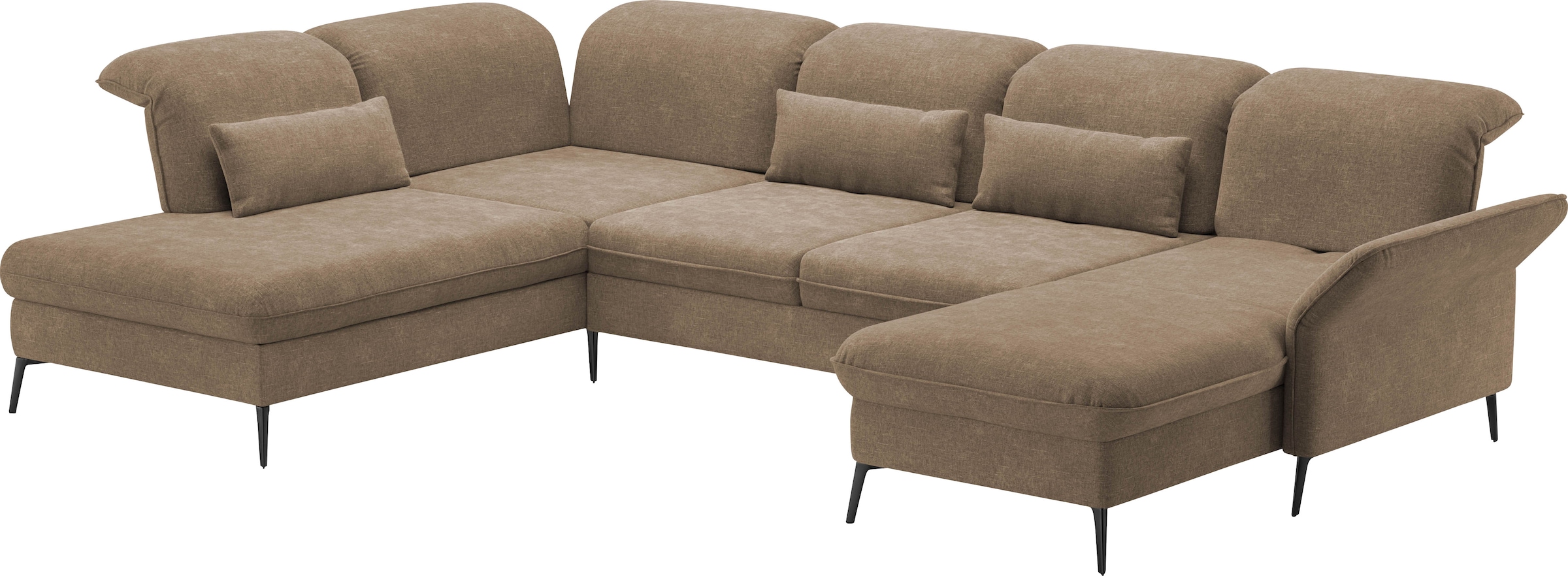 sit&more Wohnlandschaft »Emely«, mit Sitztiefenverstellung optional mit Bettfunktion und Bettkasten