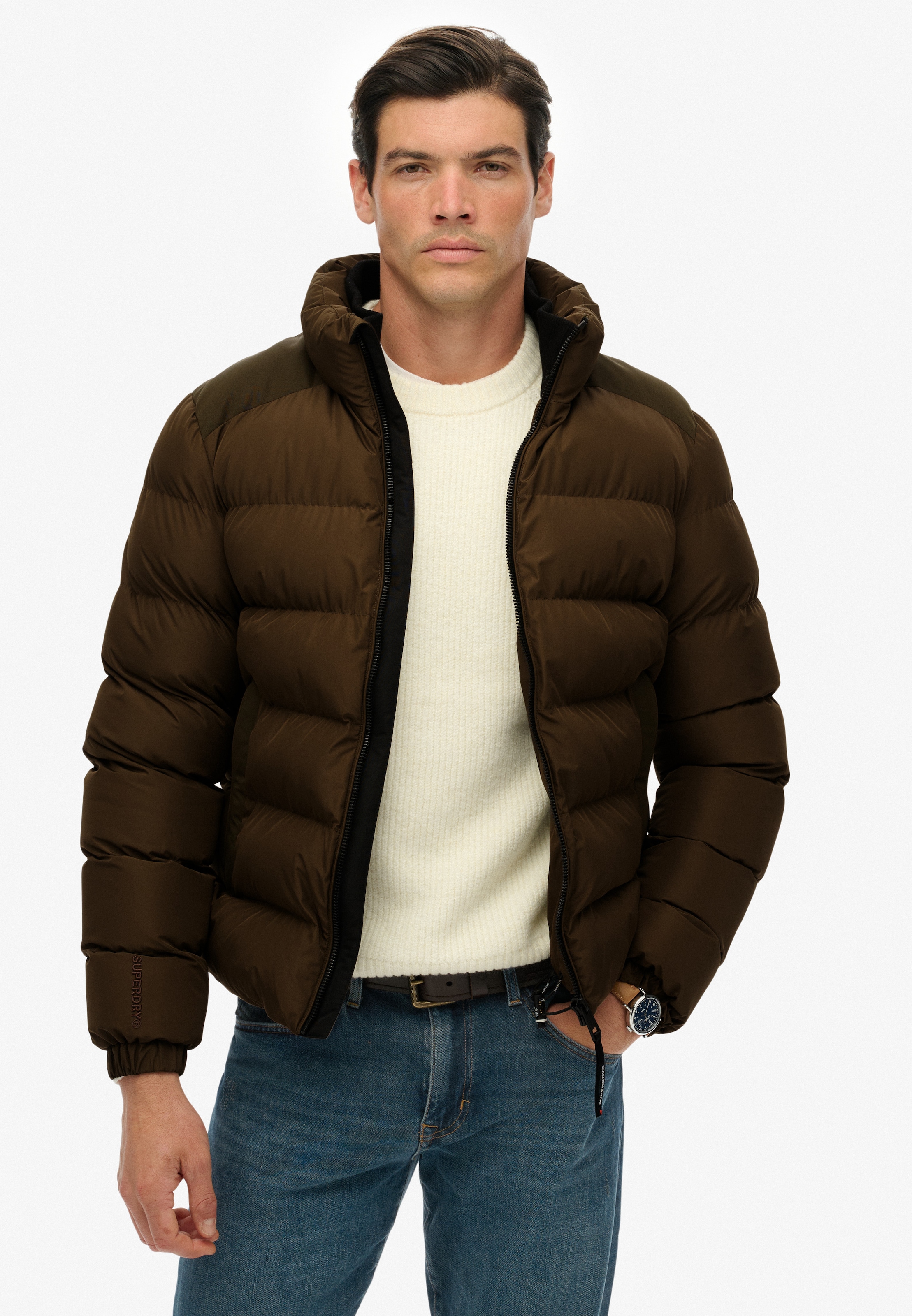 Superdry Steppjacke »SPORTS PUFFER JACKET« ohne Kapuze