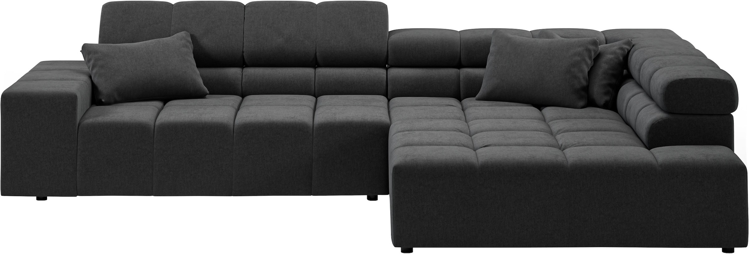 INOSIGN Ecksofa »Ancona incl. Kopfteilverstellung, Breite 319cm, L-Form«, wahlweise motorische Sitztiefenverstellung, auch in Cord + Easy Care