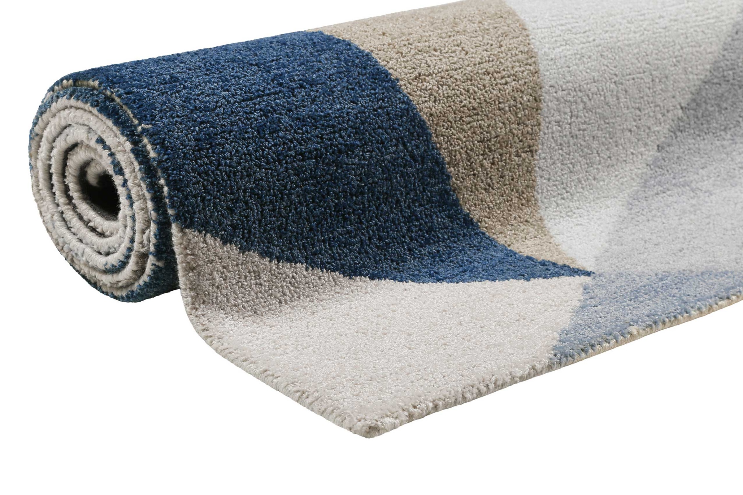 Wecon home Teppich »Next Time 2.0« rechteckig 8 mm Höhe modern, handgefertigt, geometrisches Design für Wohn-, Schlafzimmer