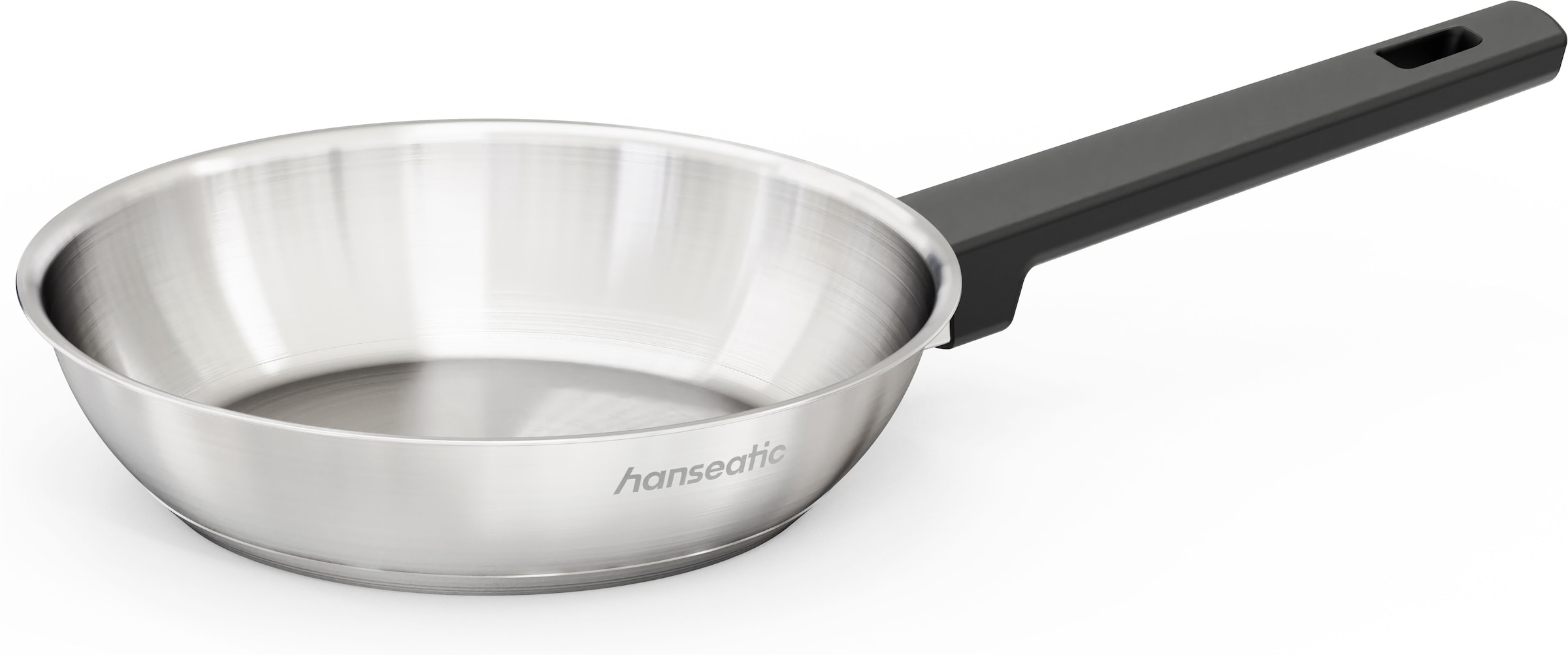Hanseatic Bratpfanne »SMART« Edelstahl 18/10 1 tlg. ohne Beschichtung, energiesparend, für alle Herdarten, inkl. Induktion