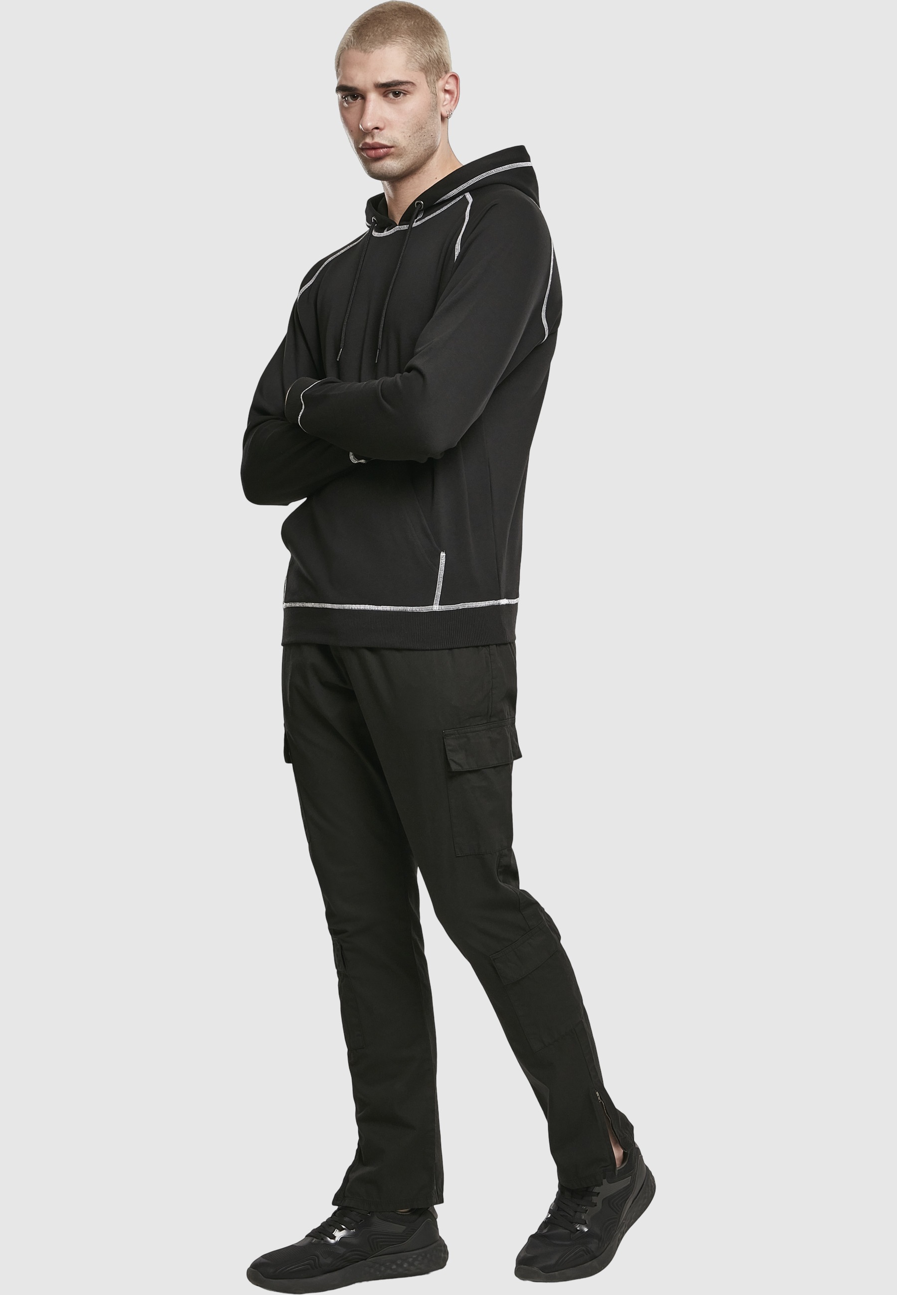 URBAN CLASSICS Kapuzenpullover »Urban Classics Herren Contrast Stitching Hoody« 1 Stk.