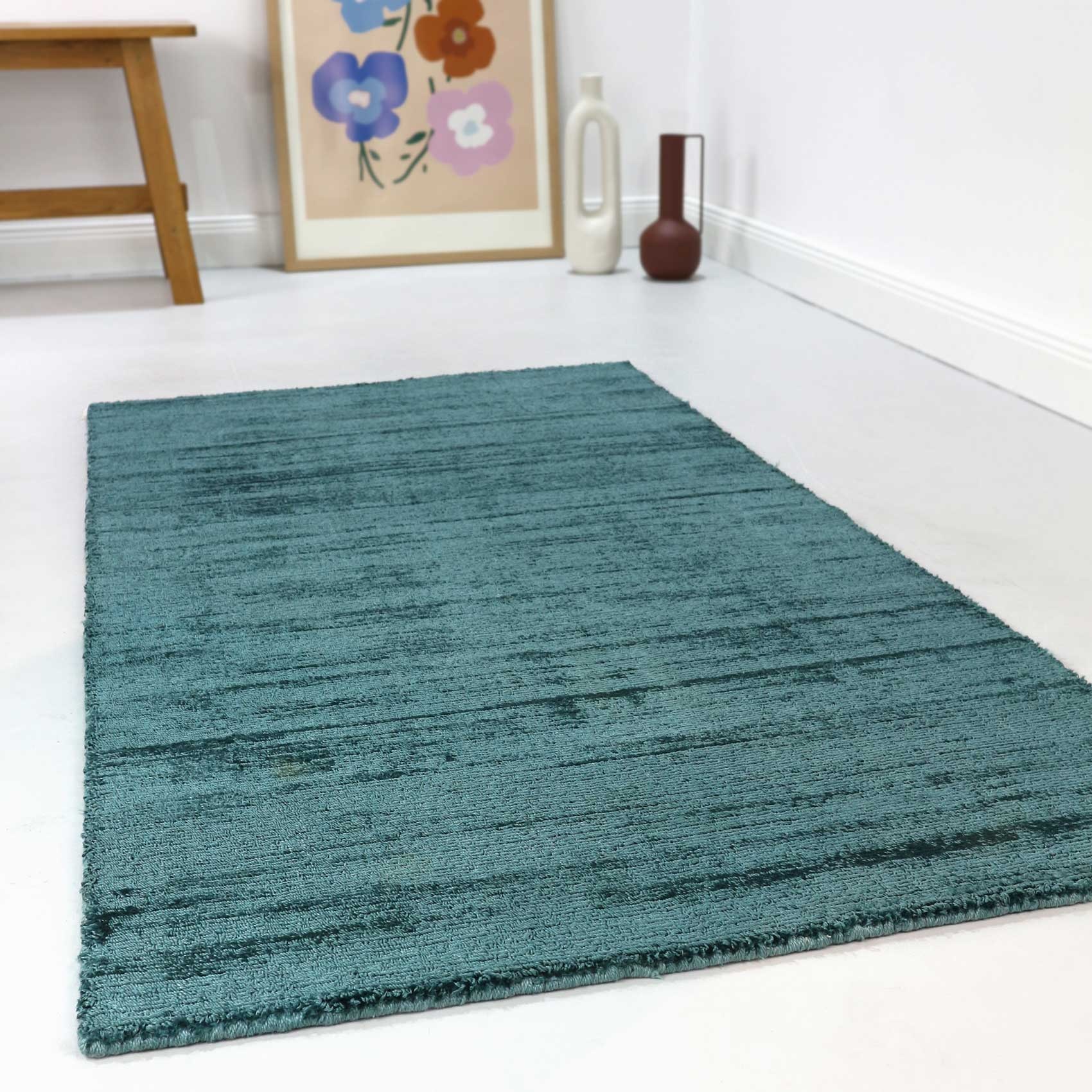 Esprit Teppich »Gil, ESP-39954, auch als Läufer erhältlich«, rechteckig, 8 mm Höhe, handgewebt, seidig glänzend, schimmernde Farbbrillianz, Melangeeffekt