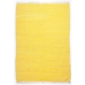 THEKO Teppich »Happy Cotton«, rechteckig, 5 mm Höhe, Handweb Teppich, Flachgewebe, reine Baumwolle, handgewebt, mit Fransen