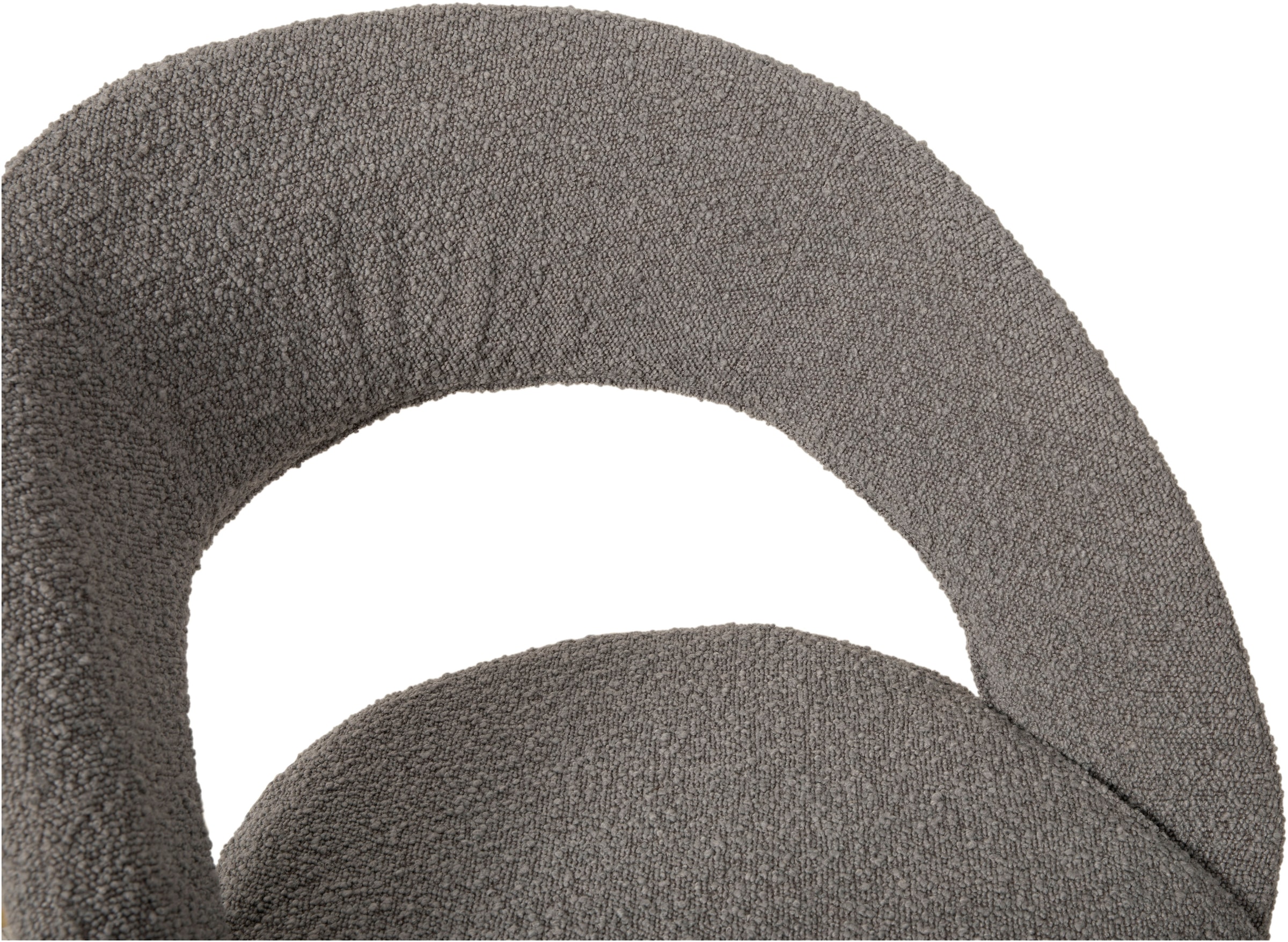 OMG Design Esszimmerstuhl »Marley«, (Set), 2 St., Stoff, mit modernem Cut-Out, Bouclé Bezug
