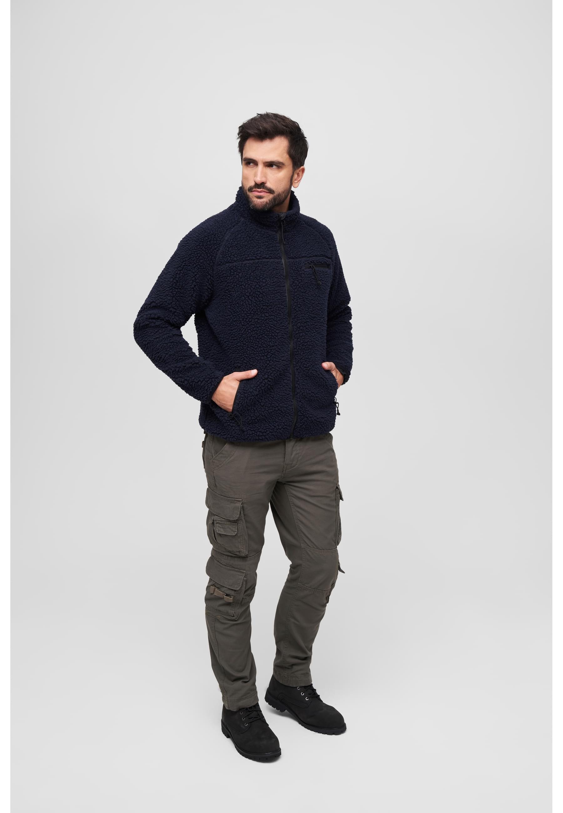 Brandit Allwetterjacke »Brandit Herren Teddyfleece Jacket« 1 Stk. tlg. ohne Kapuze
