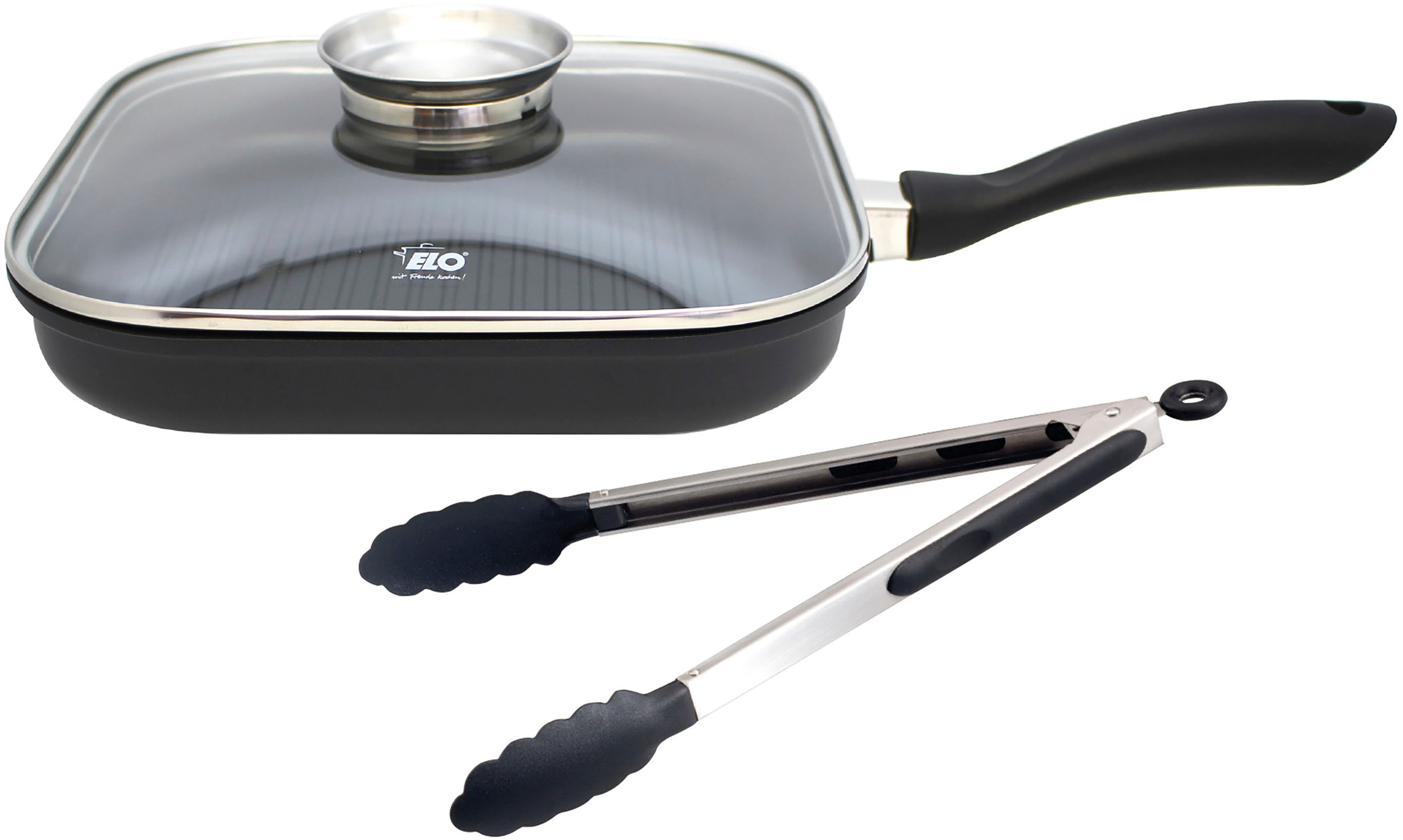 Elo Grillpfanne »Alucast«, Aluminiumguss, (1 tlg.), 28x28 cm, Induktion ...