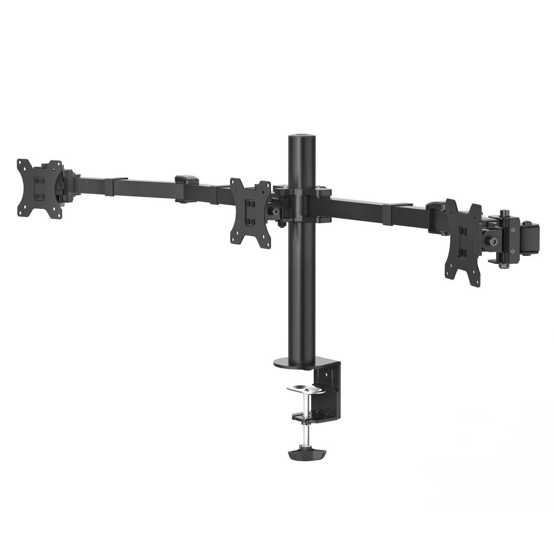 HAMA Monitor-Halterung »Bildschirm Halterung, 33-69cm(13"-27") 3 Monitore« bis 69 cm Zoll schwarz