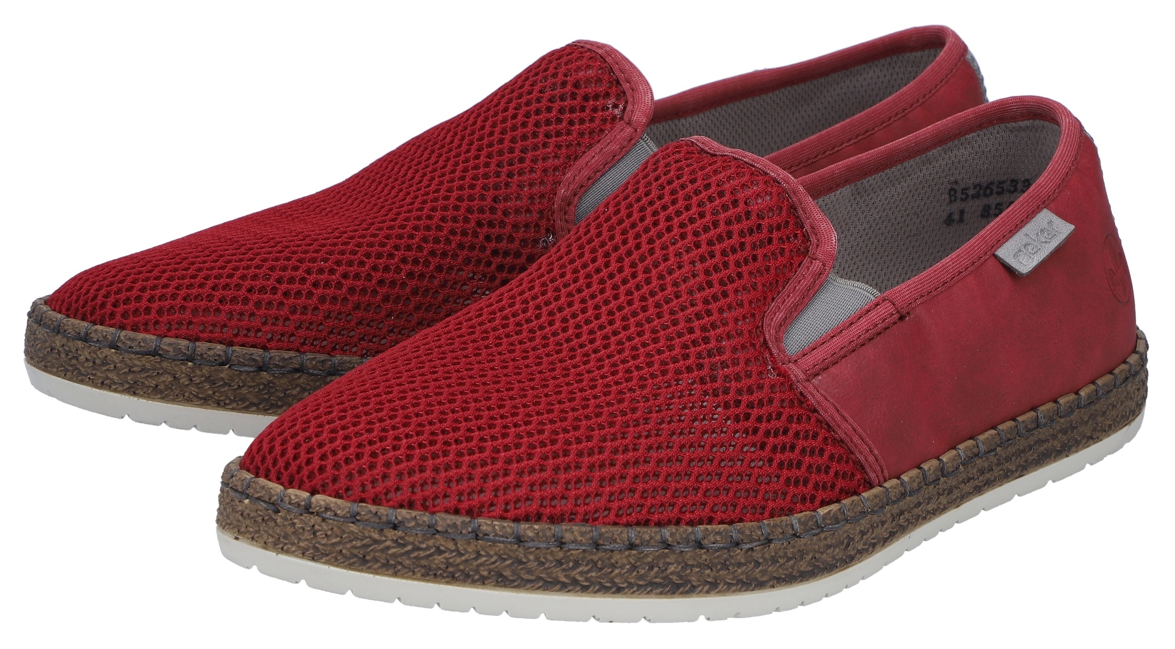 Rieker Espadrille  Sommerschuh, Slipper, Freizeitschuh im Materialmix