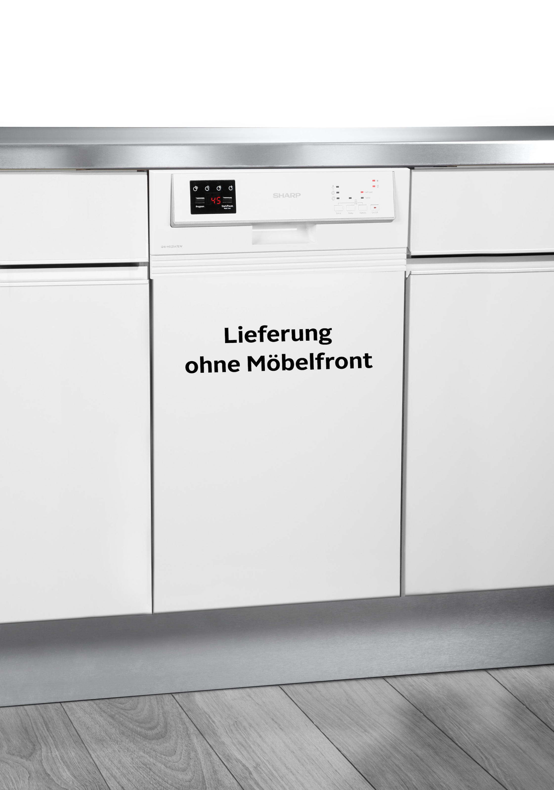 Sharp teilintegrierbarer Geschirrspüler »QW-HS12S47EW-DE«, 11 Maßgedecke günstig online kaufen