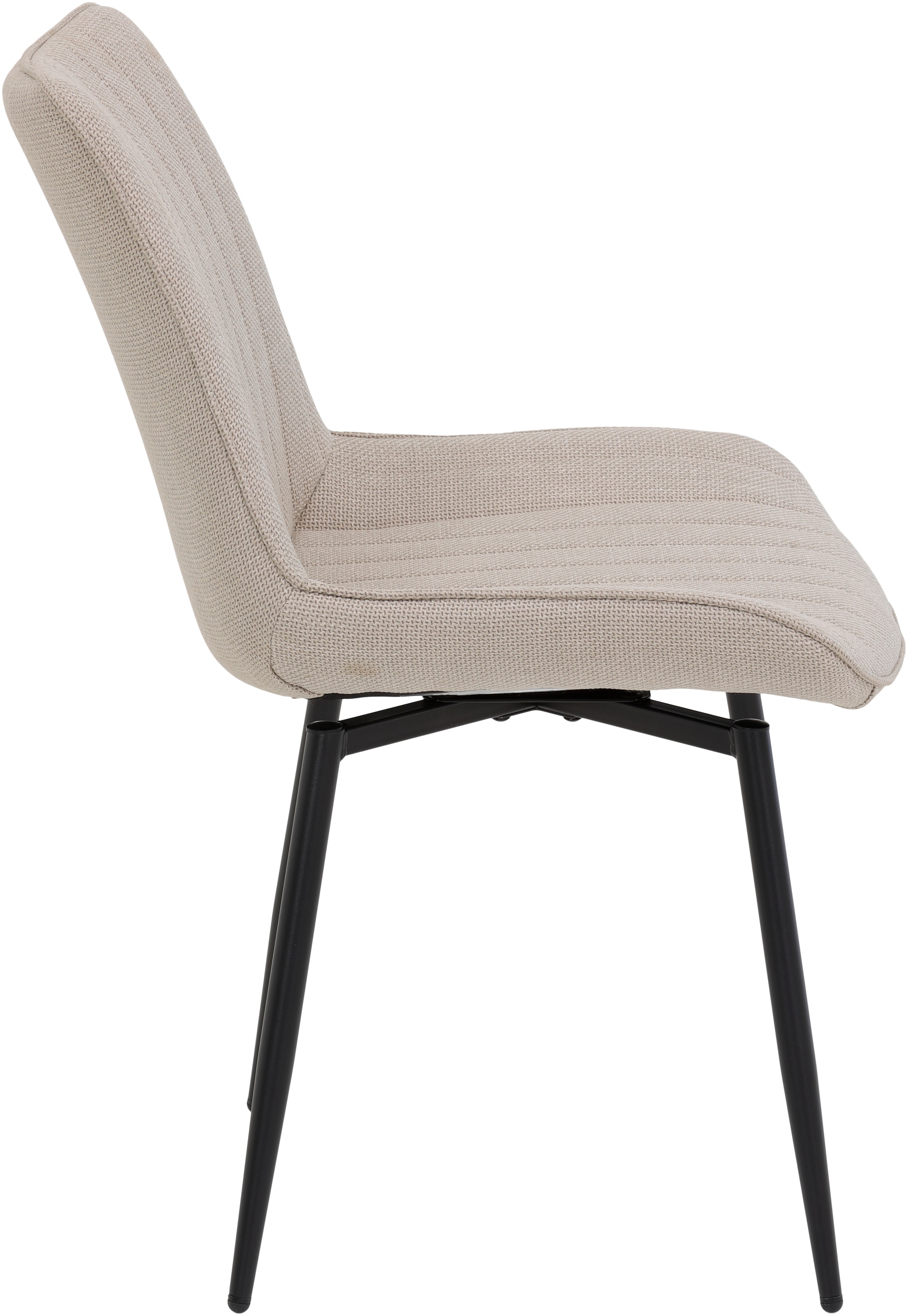 HELA Drehstuhl »Vierfußstuhl BERGEN«, (Set), 2 St., Webstoff, Esszimmerstuhl, XL-Sitzbreite, 360° drehbar