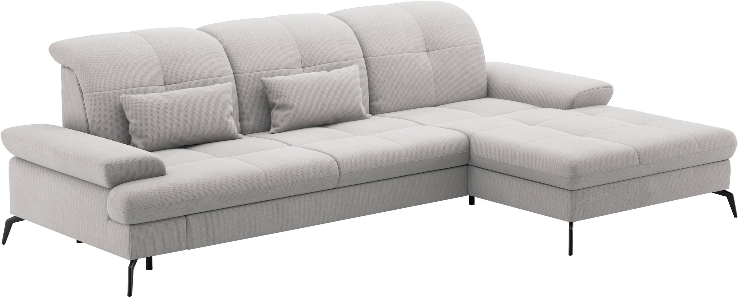 sit&more Ecksofa »Amica, L-Form, inkl. Sitztiefenverstellung & Armteilverstellung«, wahlweise mit Bettfunktion, Bettkasten und Kopfteilverstellung