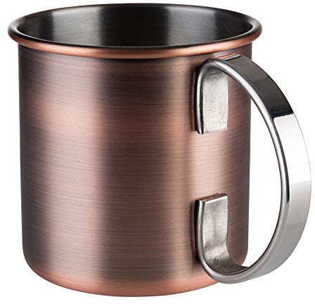 Buddy's Becher »Buddy´s Bar«, (Set, 2 tlg.), Moscow Mule Becher, 450 ml, hochwertiger Edelstahl, Kupfer Antik