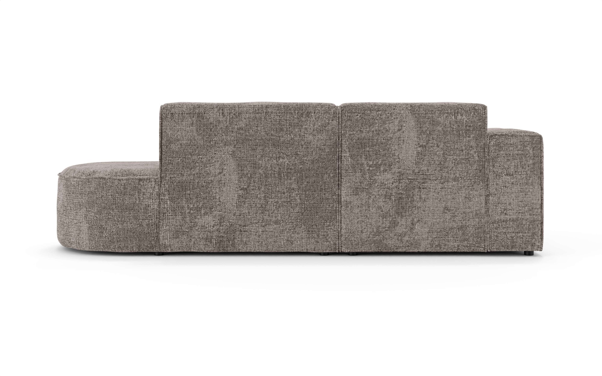 OTTO home Ecksofa »ADELLA XL Design-Sofa mit Recamiere rechts/links, 263/159/76 cm«, L-Form XL mit Wellenunterfederung, runde Form, auch in Cord