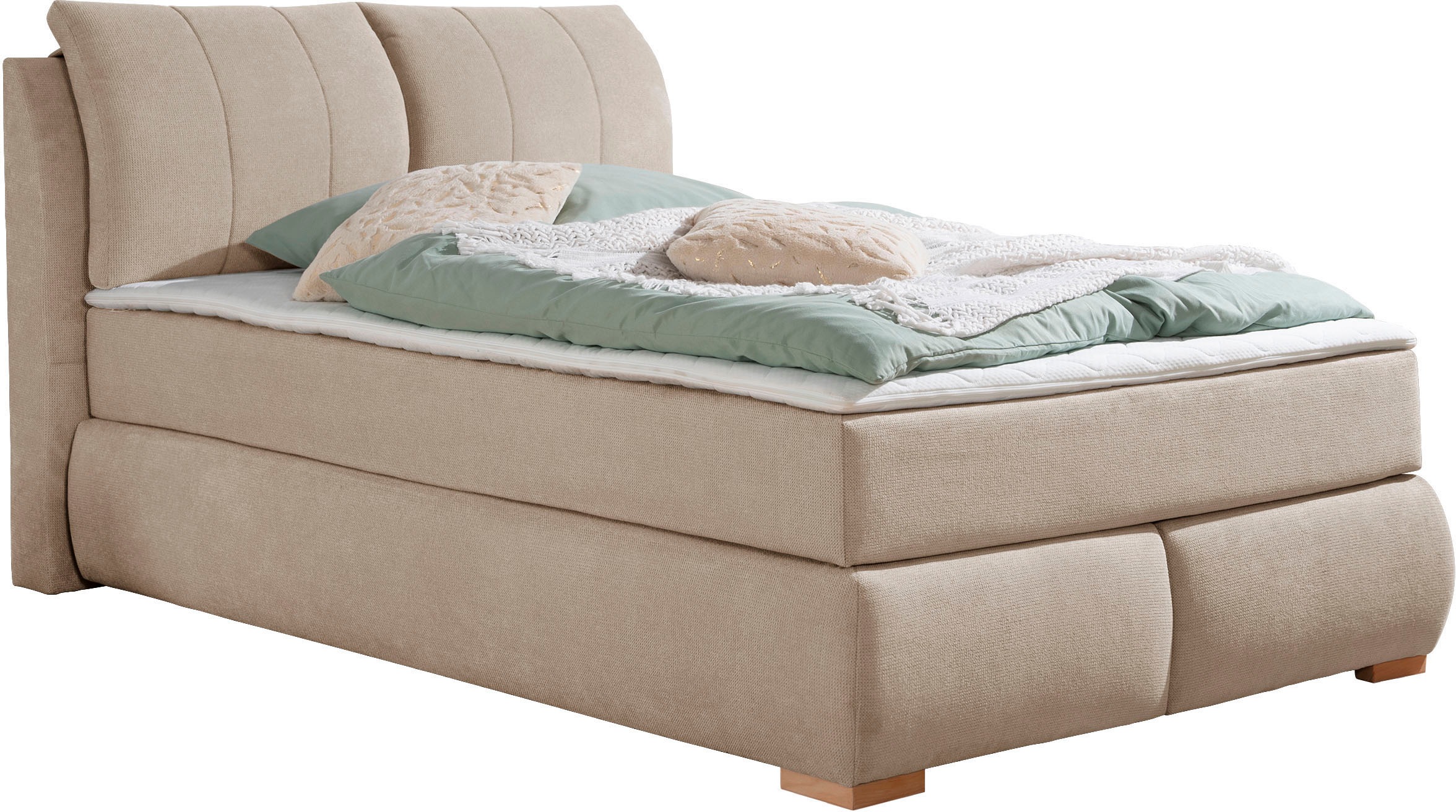 Home affaire Boxspringbett »Breitenthal«, abnehmbare Rückenkissen mit Klettband