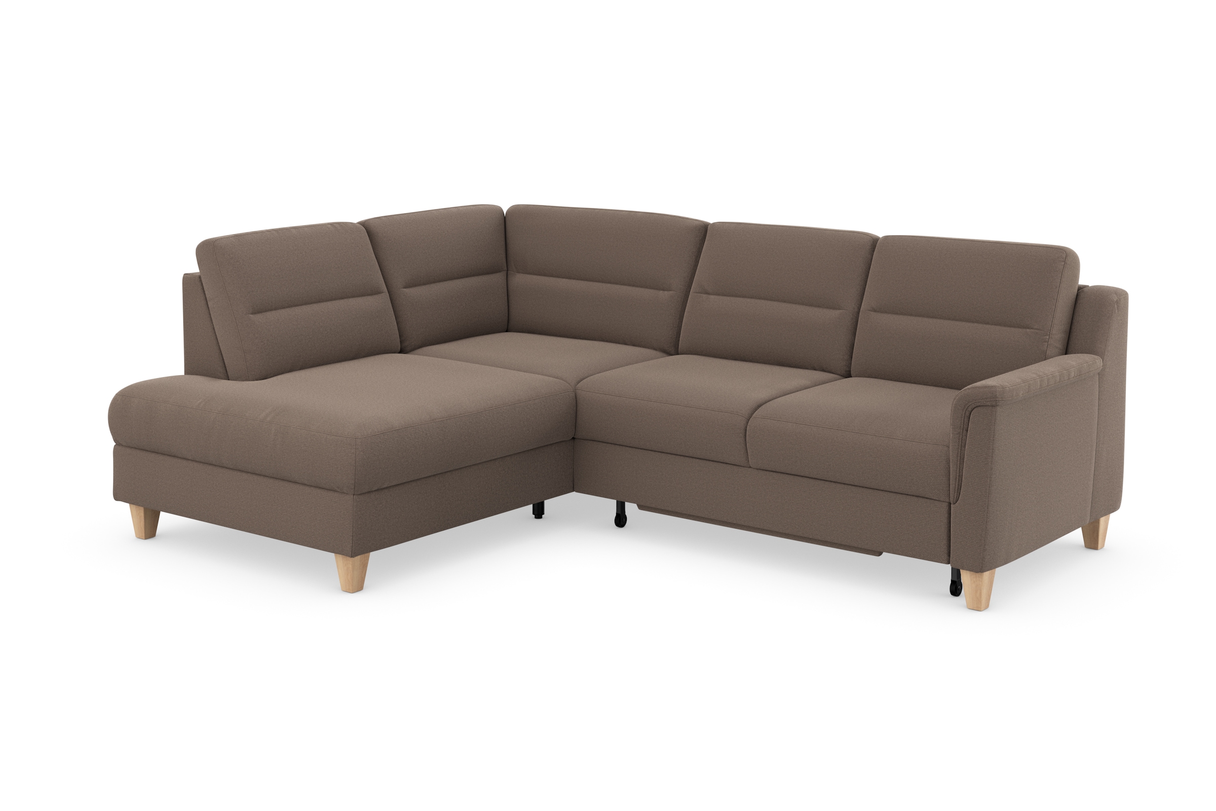 sit&more Ecksofa »Farö L-Form«, inklusive Federkern, wahlweise mit Bettfunktion und Bettkasten