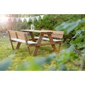 roba® Garten-Kindersitzgruppe »PICKNICK for 4' Outdoor +«, mit Rückenlehne