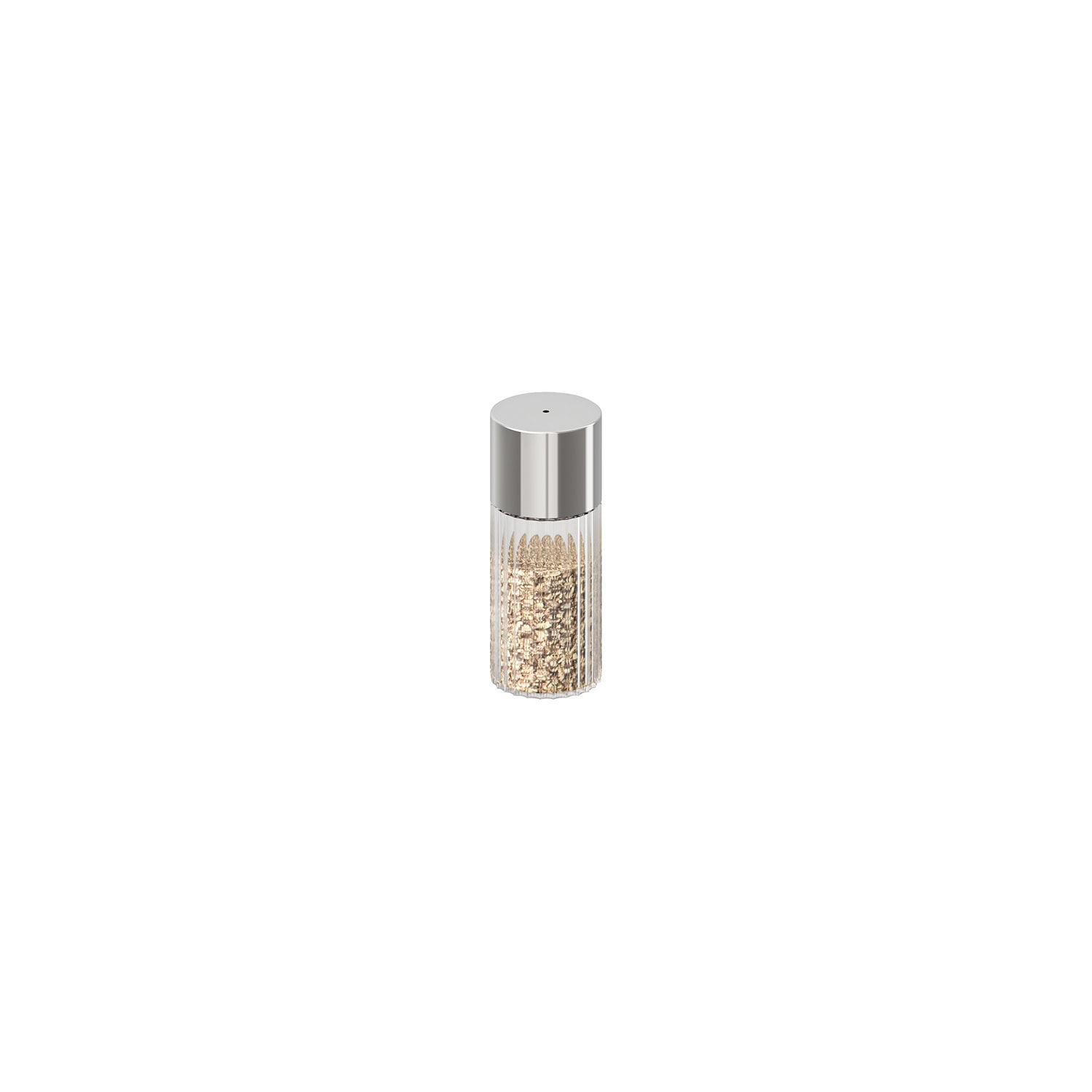 APS Salz- / Pfefferstreuer »THE GRID« Ø 3,5 cm, H: 9 cm, 40 ml , Glas, 18/0 Edelstahl, PP , 1 Loch Ø 2 mm