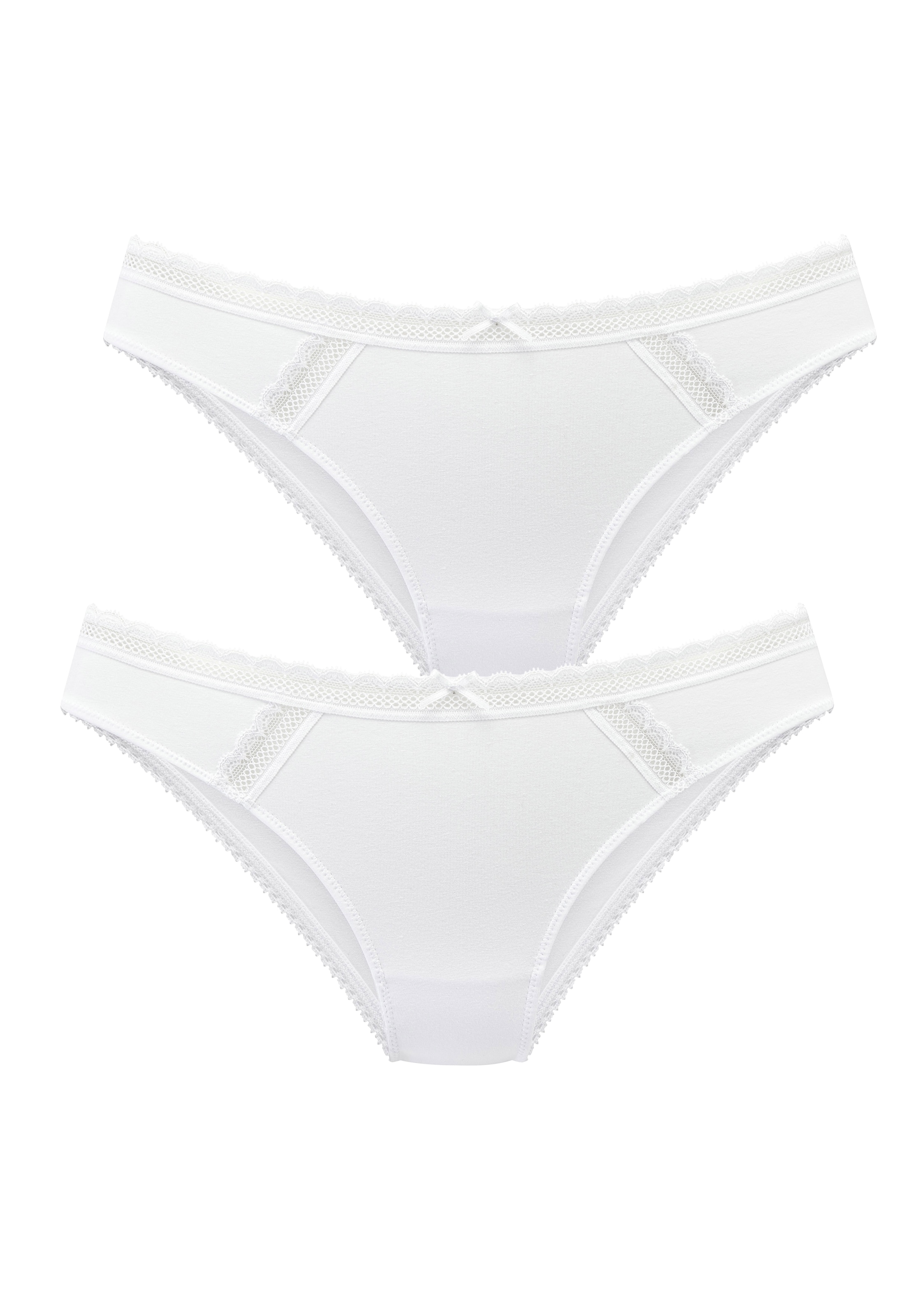 Vivance Bikinislip Packung, 2 Stück,  aus weicher Baumwollmischung