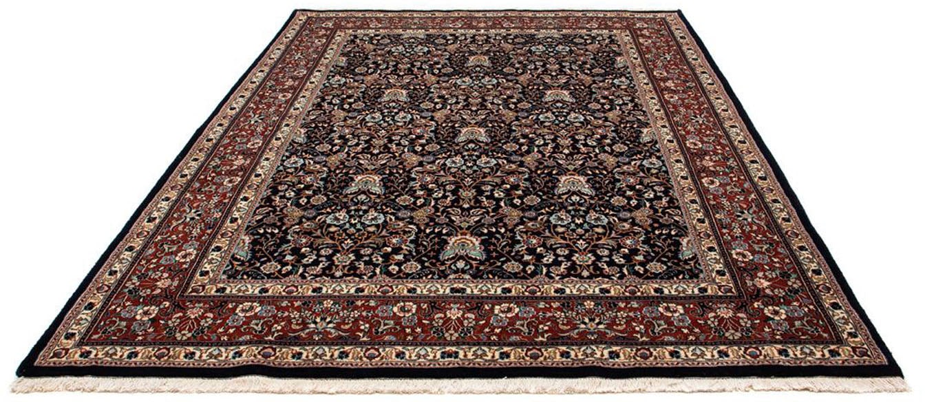 morgenland Wollteppich »Moud Blumenmuster Blu scuro 274 x 192 cm«, rechteck günstig online kaufen