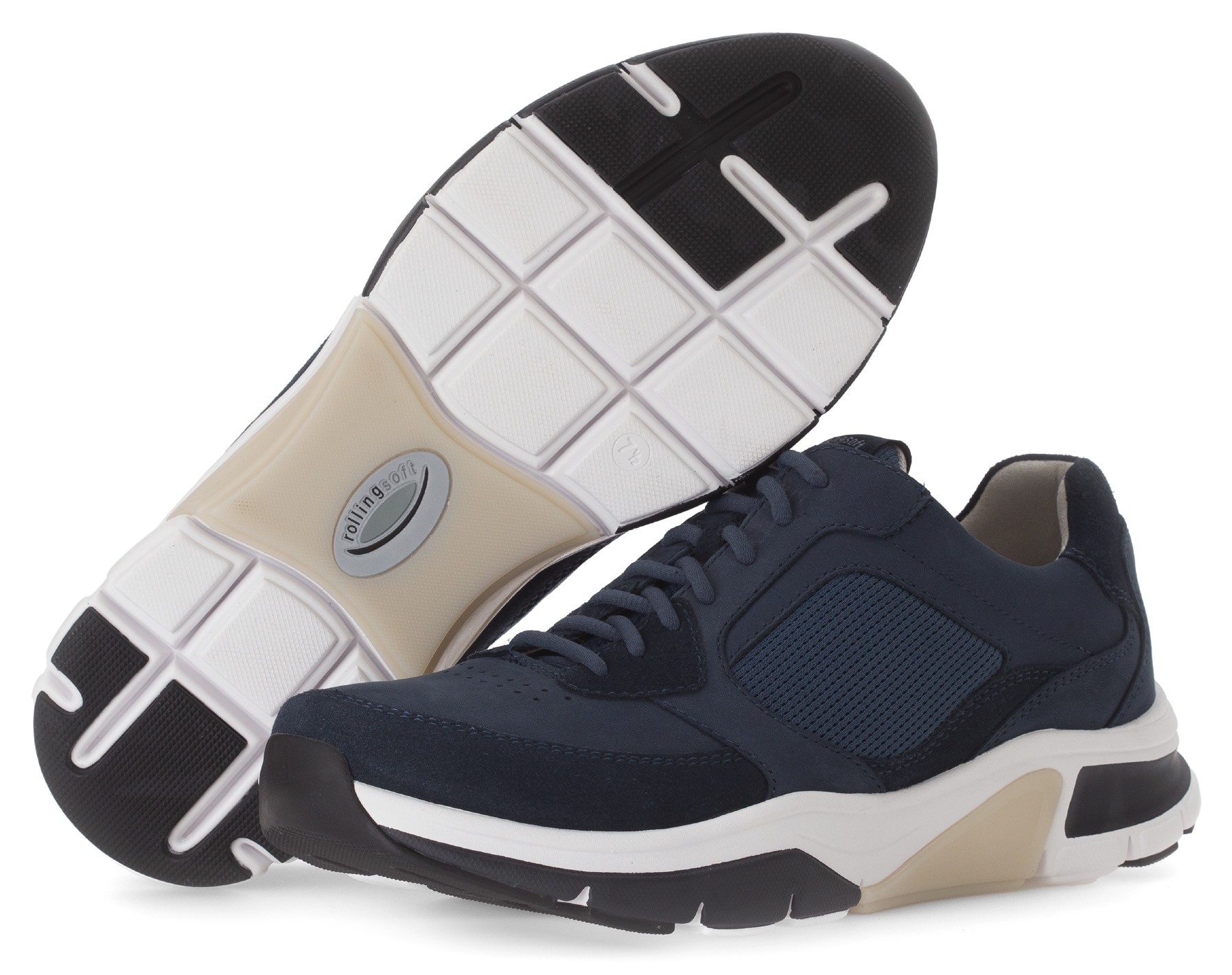 Gabor Rollingsoft Keilsneaker  , Freizeitschuh, Halbschuh, Schnürschuh mit Logo an der Ferse, G-Weite