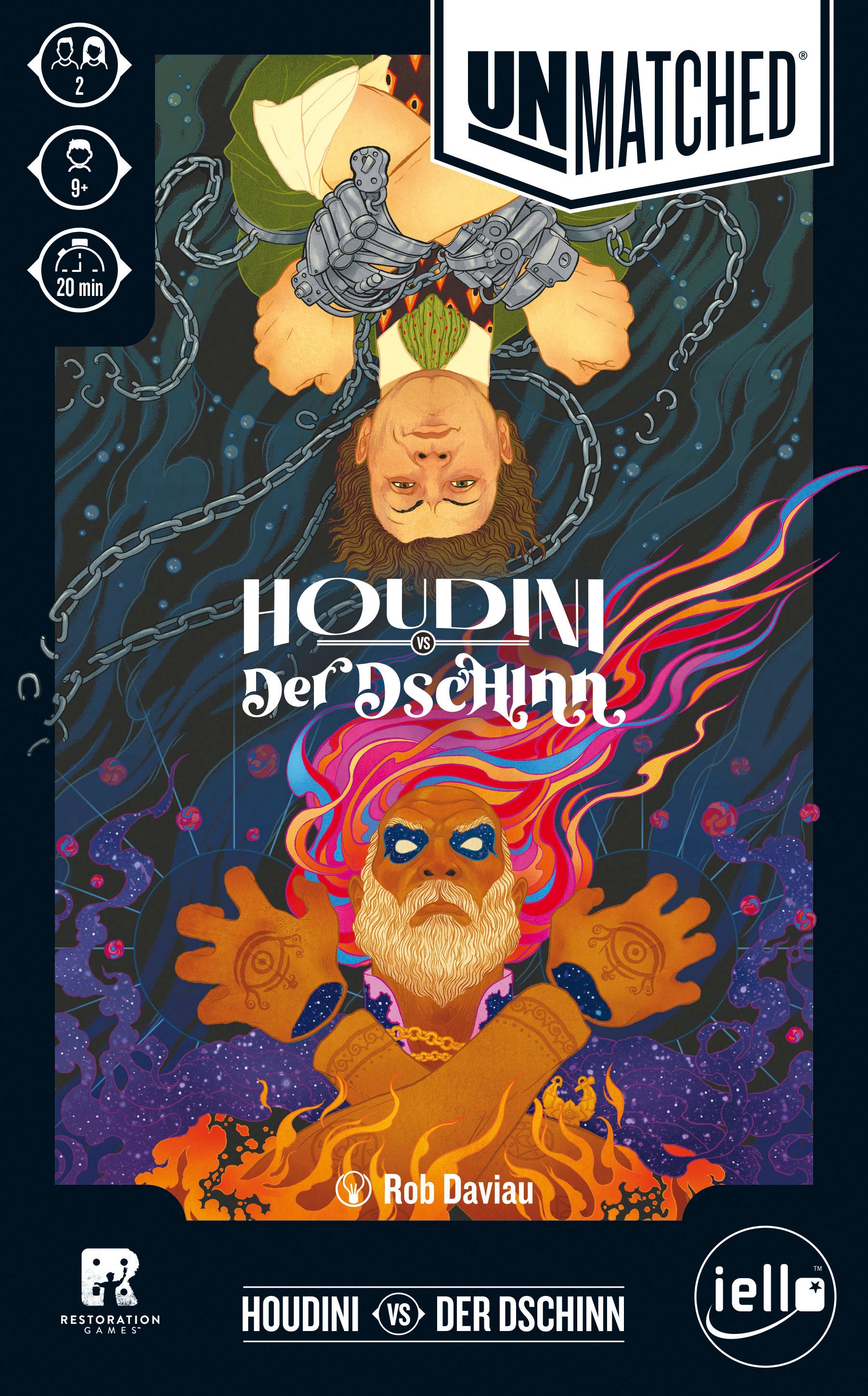 Spiel »Unmatched: Houdini vs Der Dschinn«