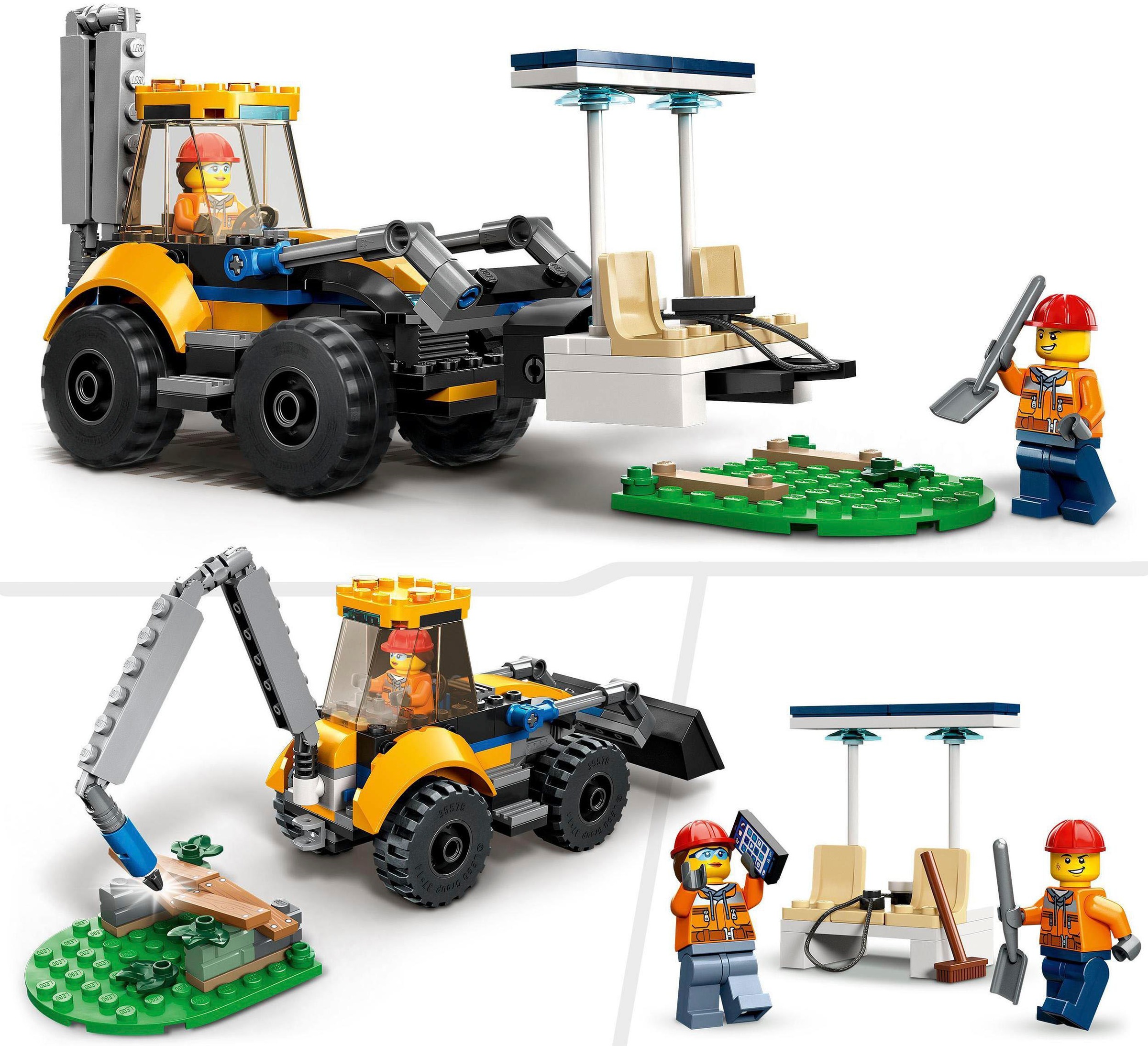 LEGO® Konstruktionsspielsteine »Radlader (60385), LEGO® City«, (148 St.), Made in Europe