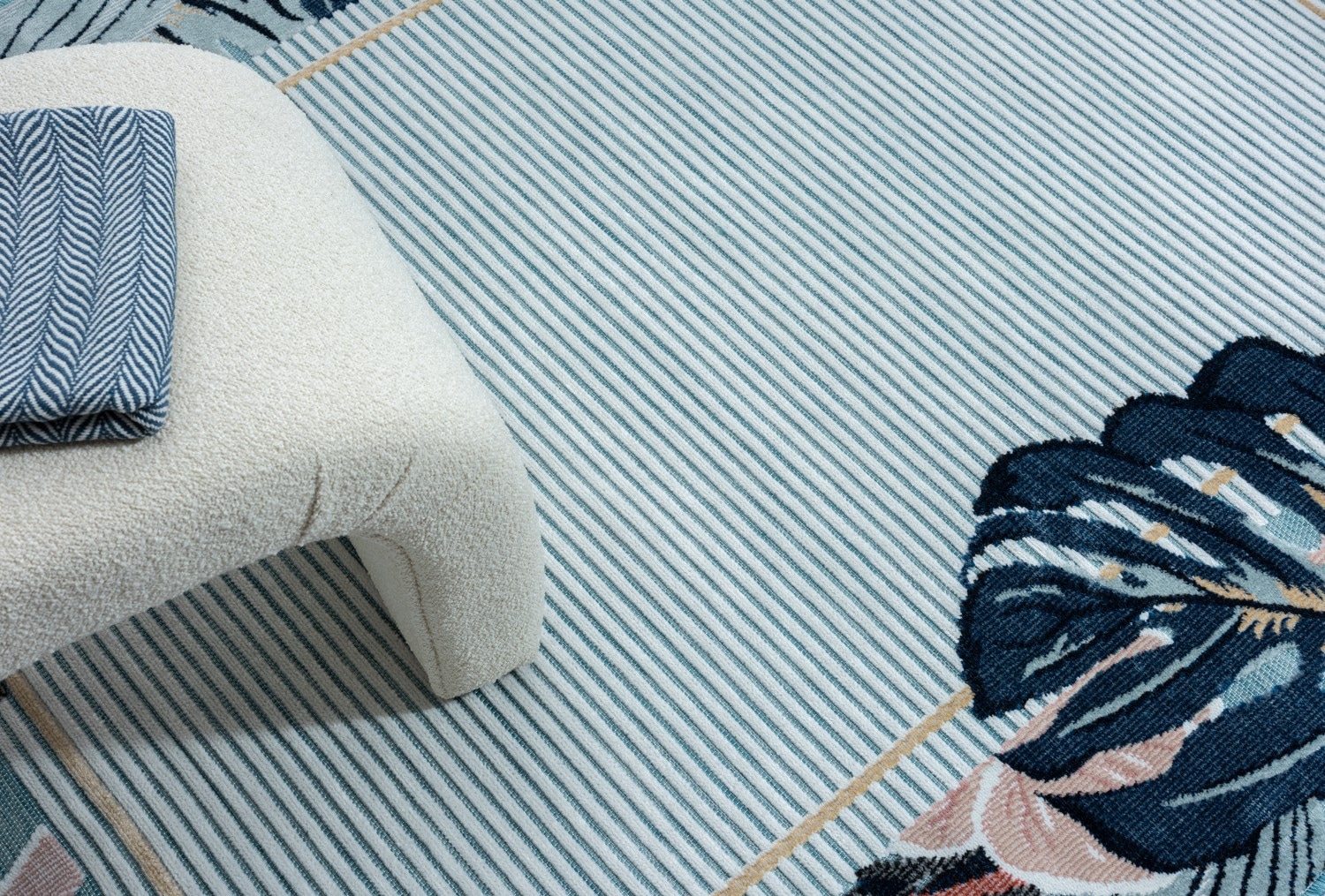 Myflair Möbel & Accessoires Teppich »Cloud Lagerräumung«, rechteckig, 8 mm Höhe, Flamingo Motiv, mit Bordüre, Outdoor geeignet, Balkon, Terrasse