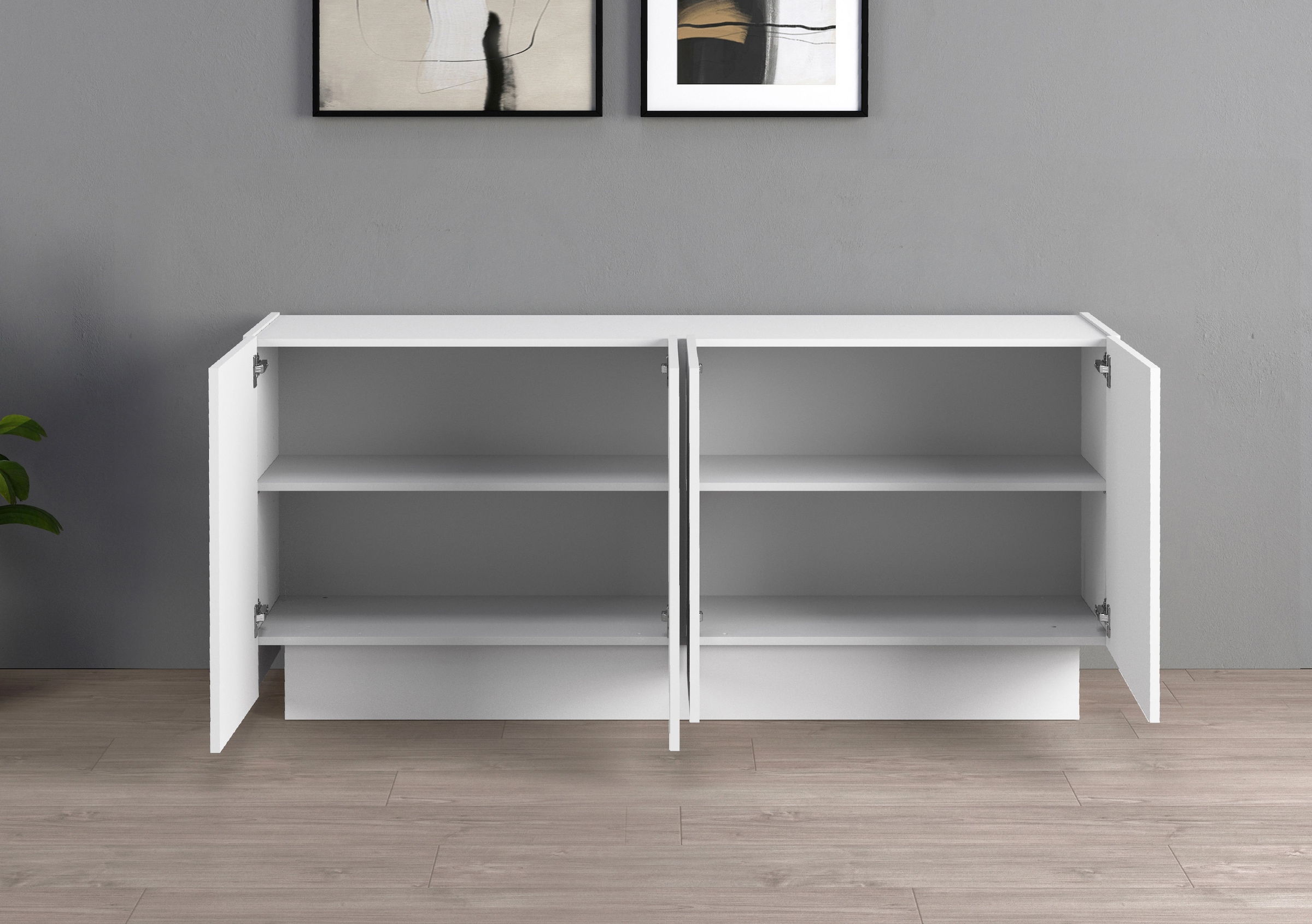 INOSIGN Sideboard »VELA, Sideboard, Breite 160 cm, Design mit schrägen Türen«, (1 St.), Made in Italy, Maße-B/T/H: 160x35x75,Sideboard, Anrichte, Kommode