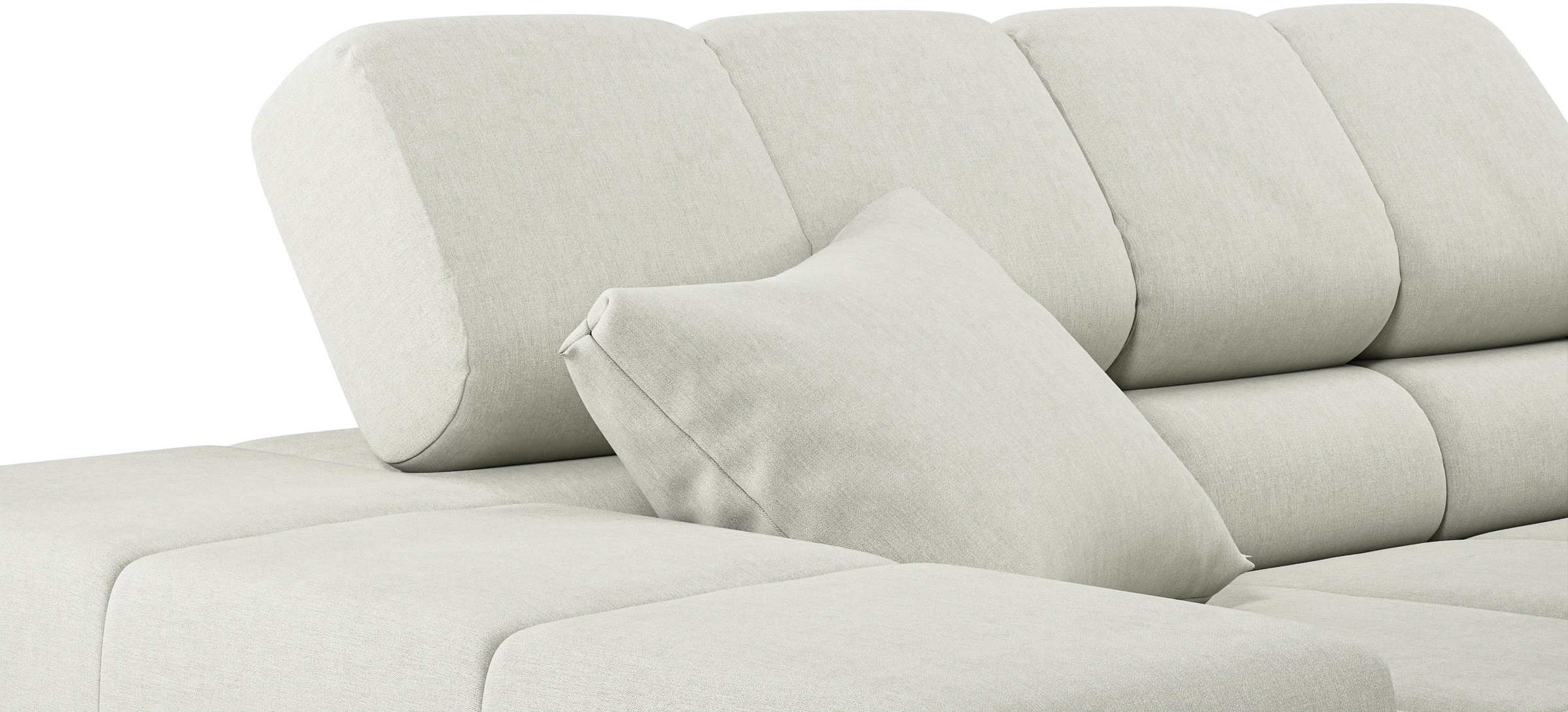 INOSIGN Ecksofa »Ancona incl. Kopfteilverstellung, OTTOs Choice, Breite 319cm, L-Form«, wahlweise motorische Sitztiefenverstellung, auch in Cord + Easy Care