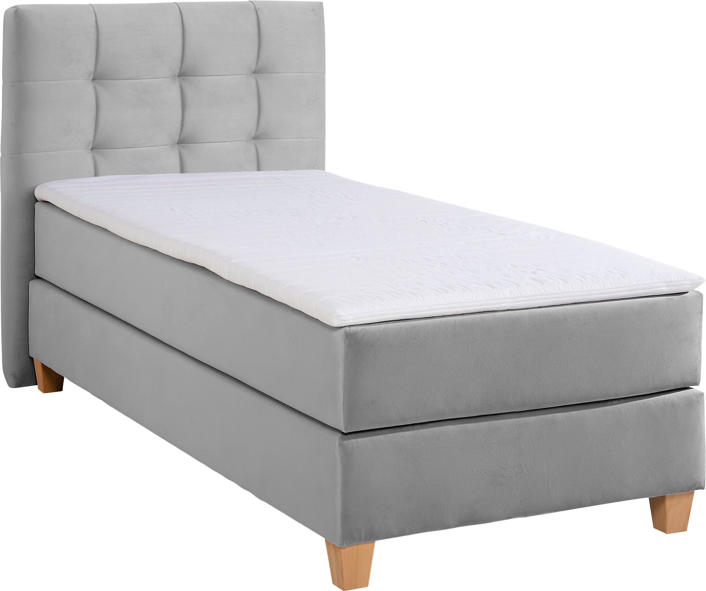 Home affaire Boxspringbett "Moulay" inkl. Topper, in 3 Härtegraden, TFK auc günstig online kaufen