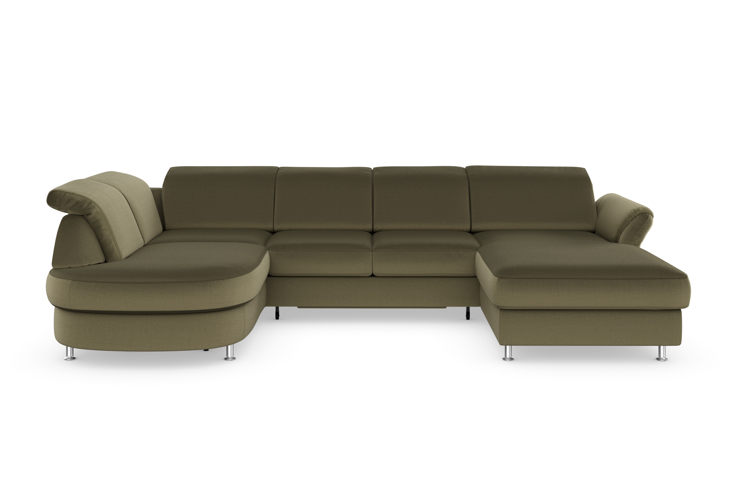 sit&more Wohnlandschaft »Apulia U-Form«, wahlweise Bettfunktion, Bettkasten und Kopf- und Armteilverstellung