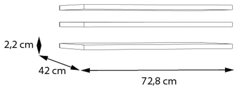 FORTE Einlegeboden 3 tlg. Set