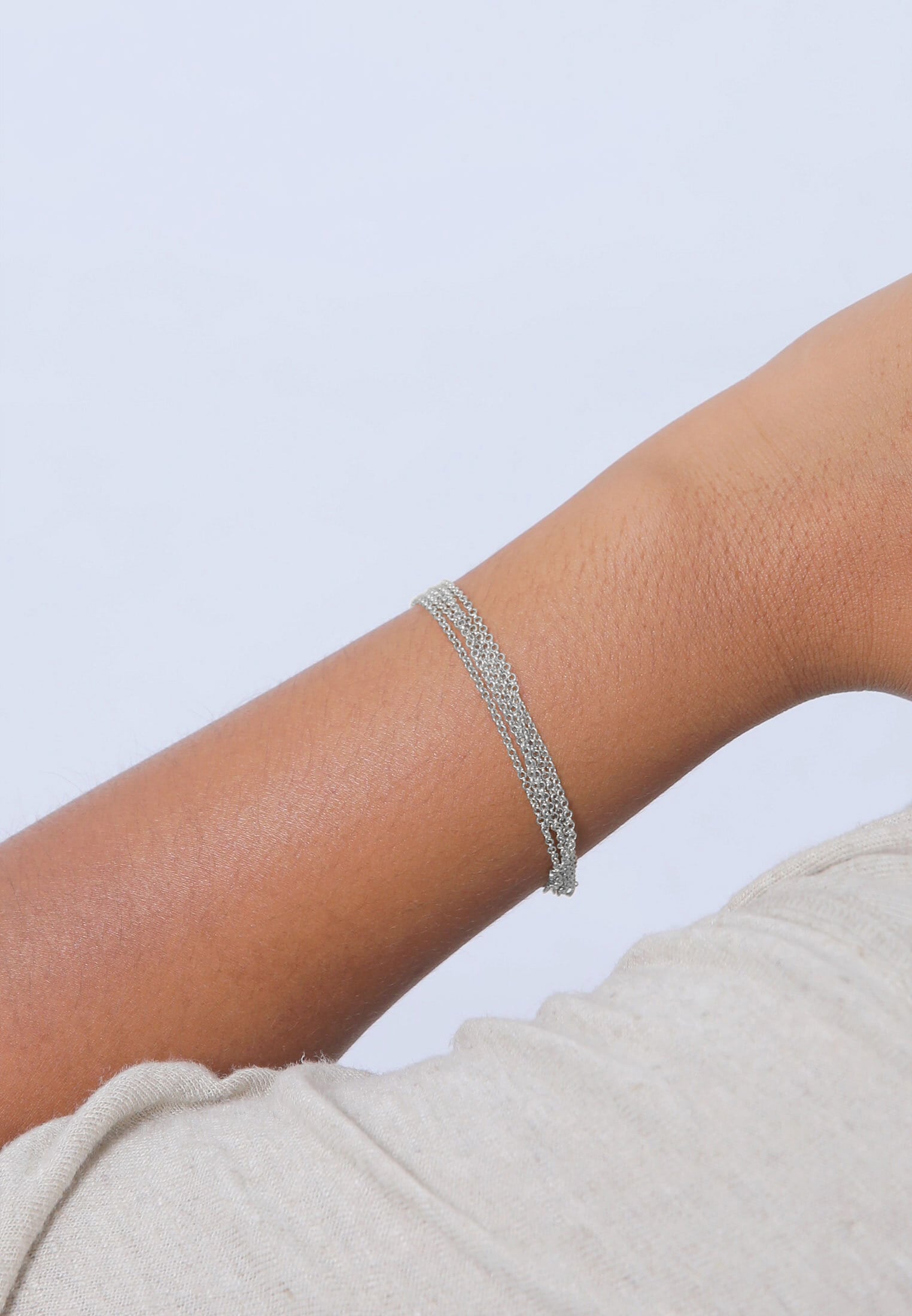 4. Bild von Elli Armband »Breit Glieder Basic Silber 925«