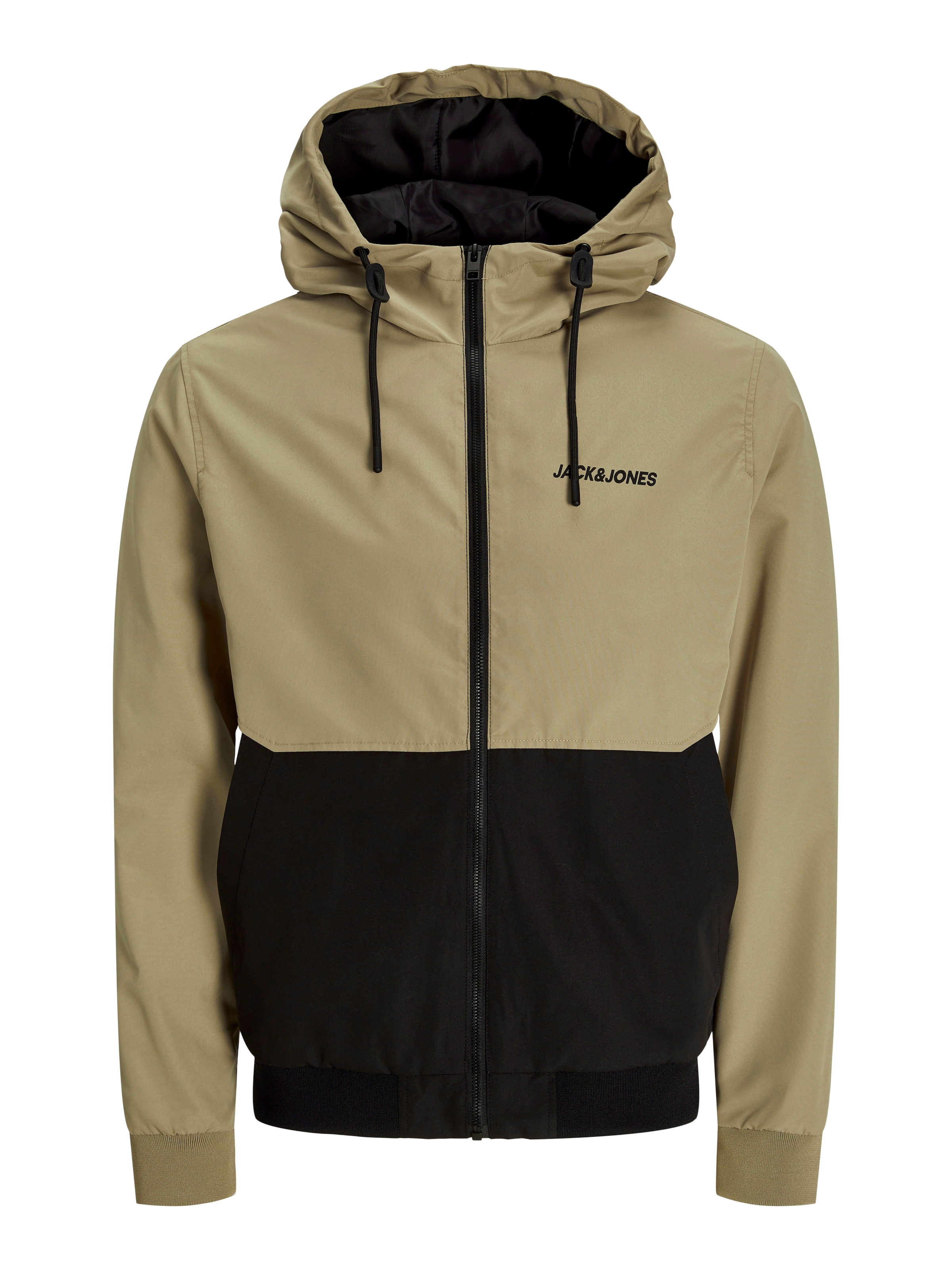 Jack & Jones Blouson »JJERUSH HOOD BOMBER NOOS«, mit Kapuze, mit Logo Schriftzug